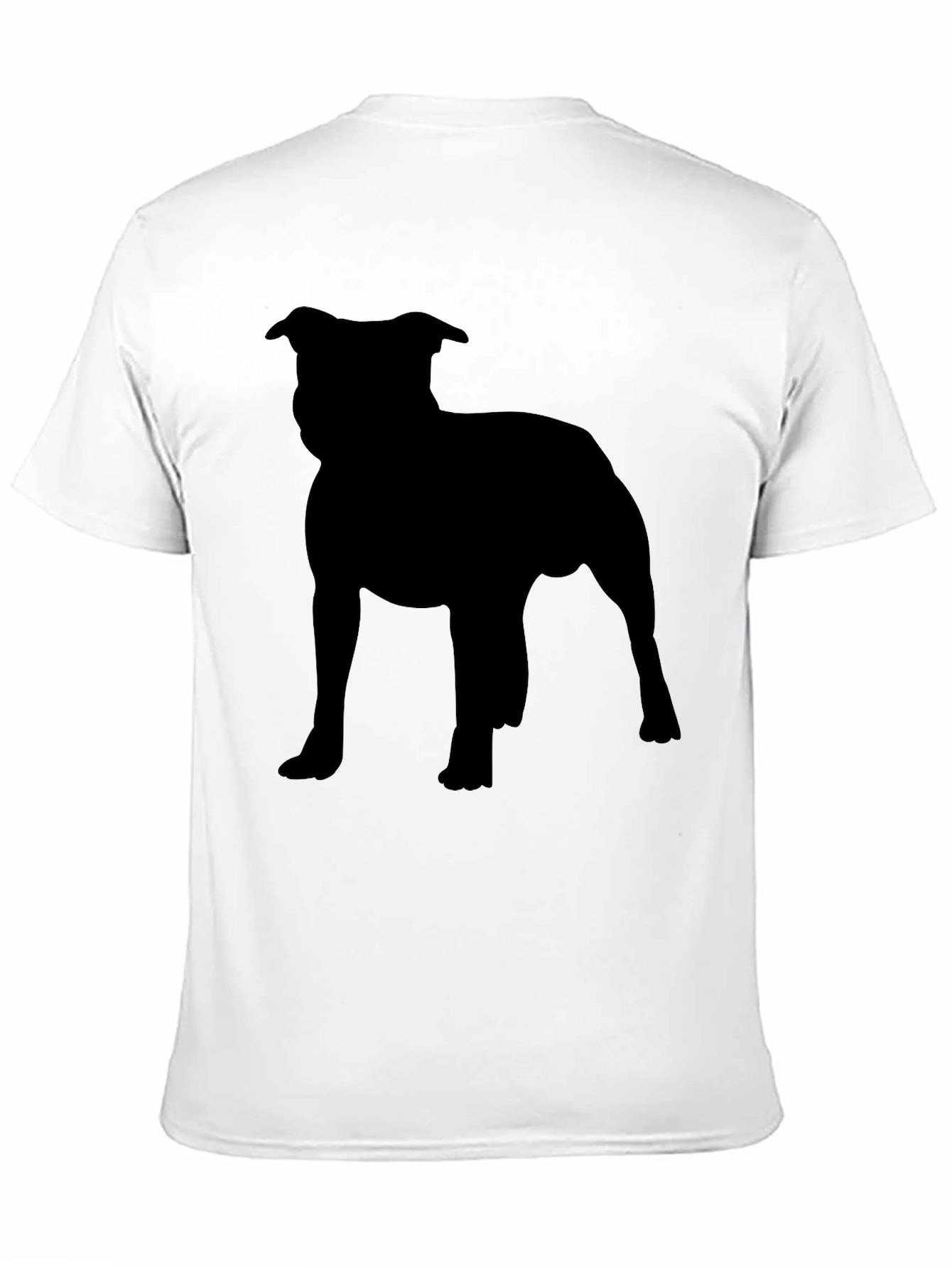 Staffordshire Bull Terrier Silhouette Graphic Tee