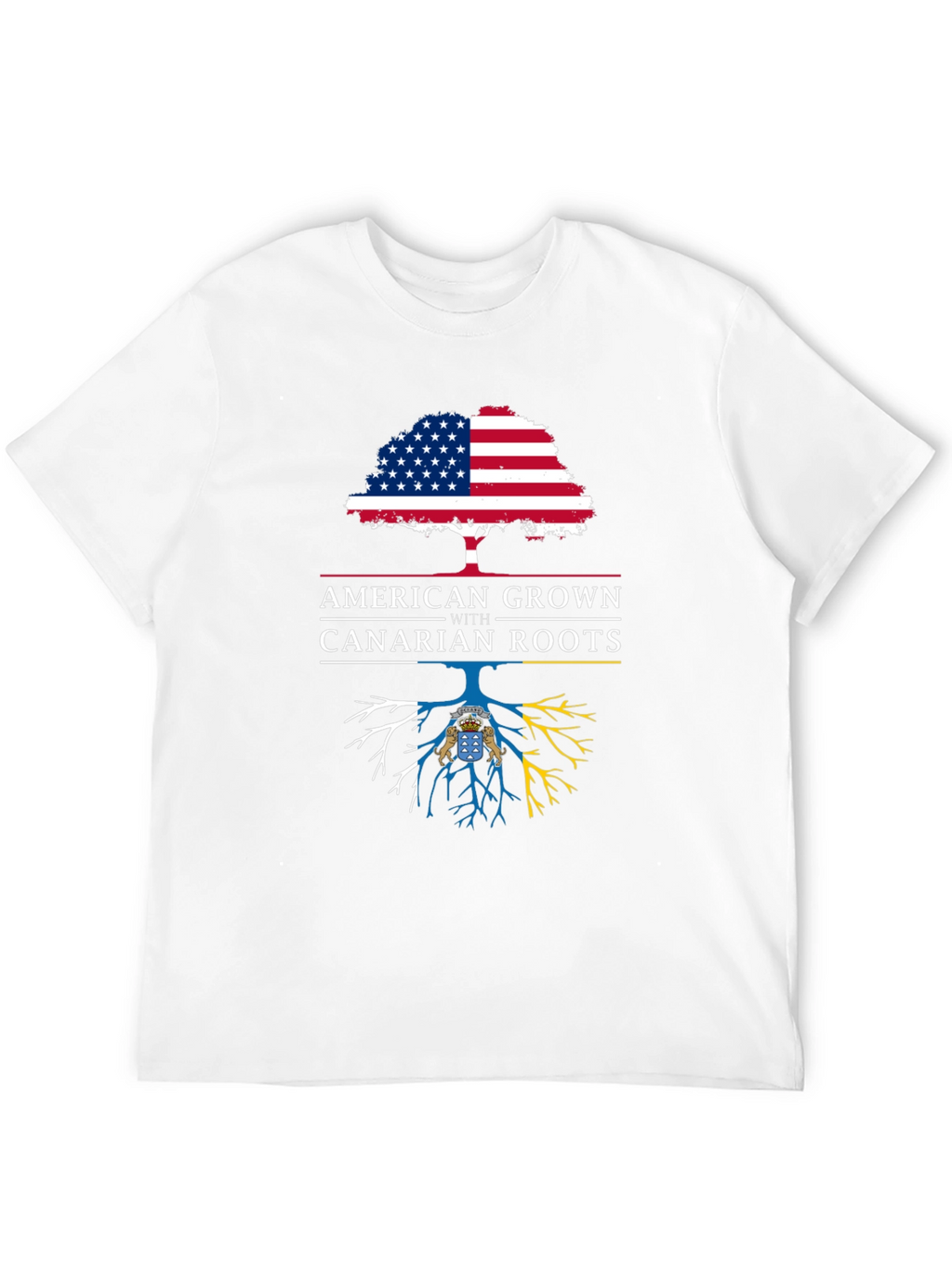 American Grown with Canarian Roots Graphic Tee