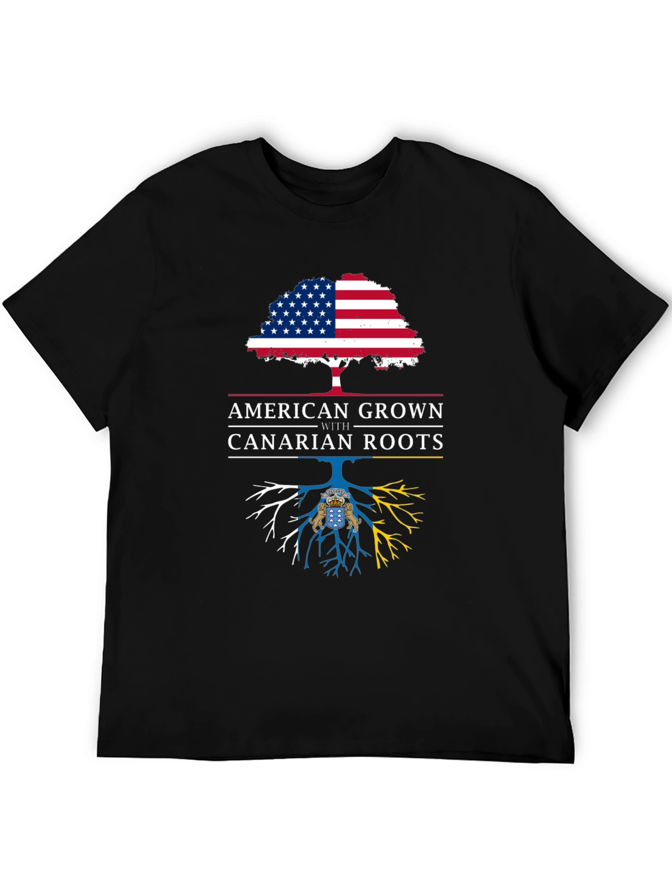 American Grown with Canarian Roots Graphic Tee