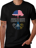 American Grown with Canarian Roots Graphic Tee