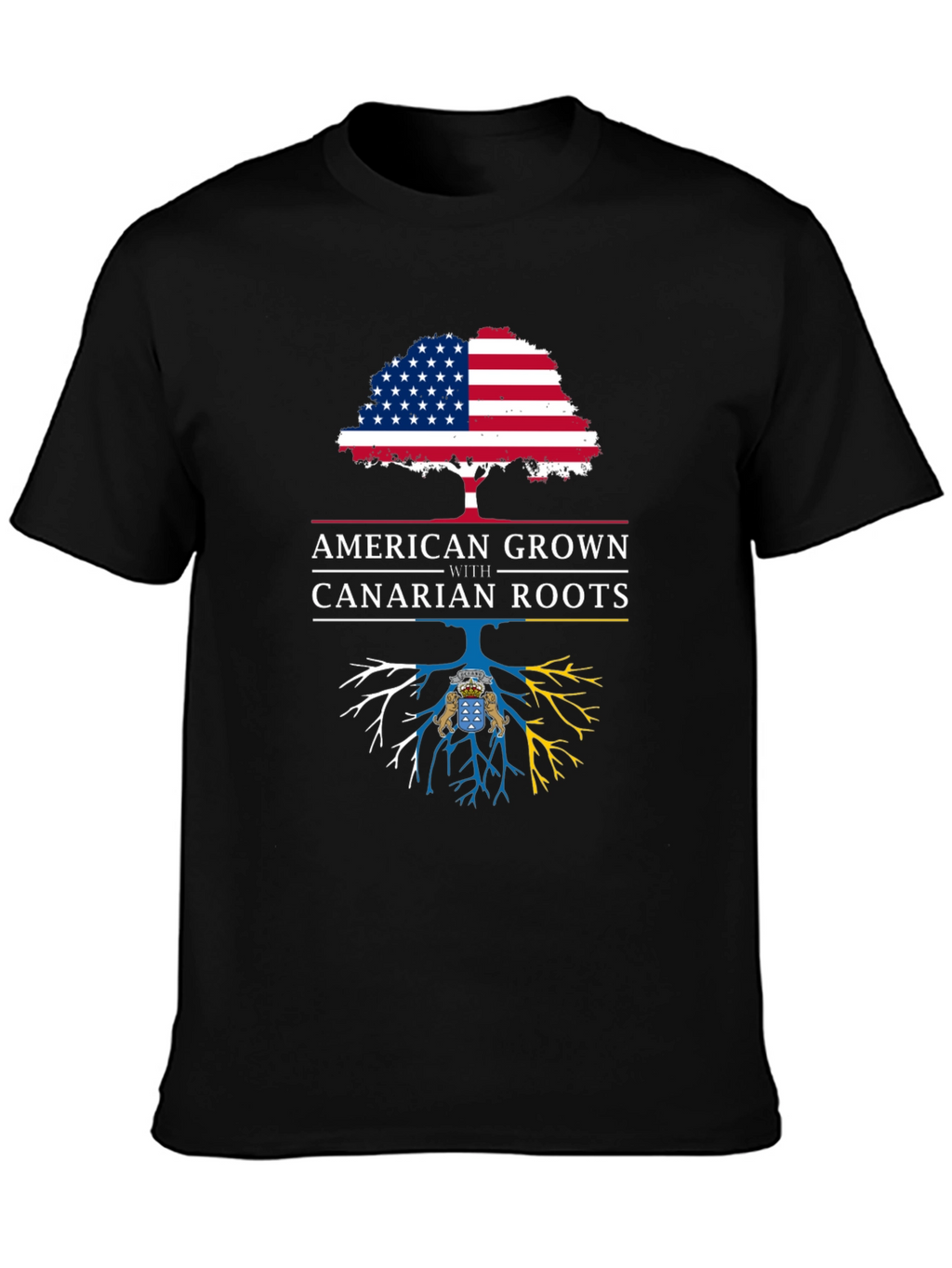 American Grown with Canarian Roots Graphic Tee