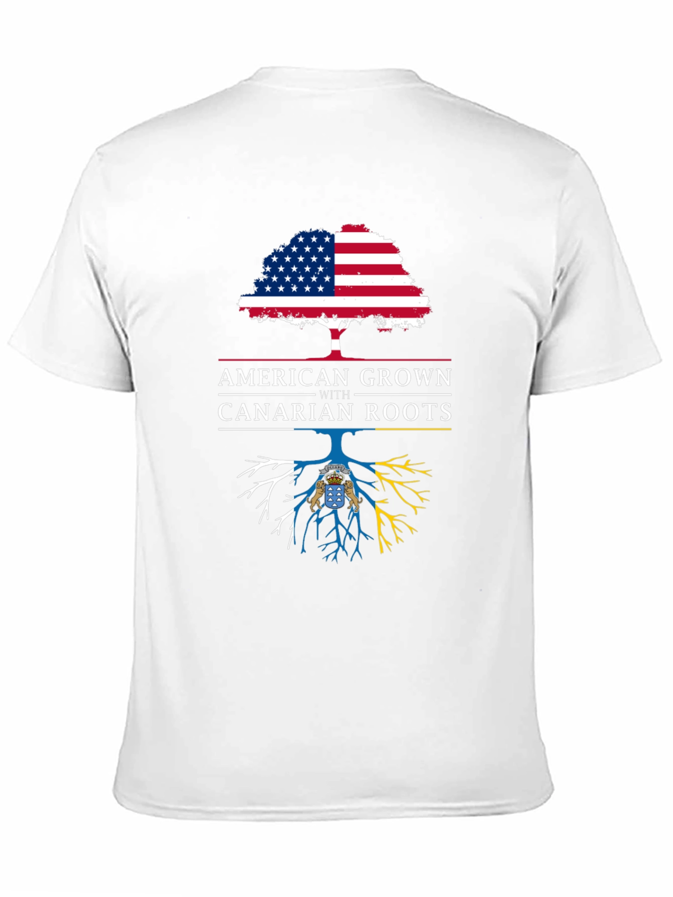 American Grown with Canarian Roots Graphic Tee