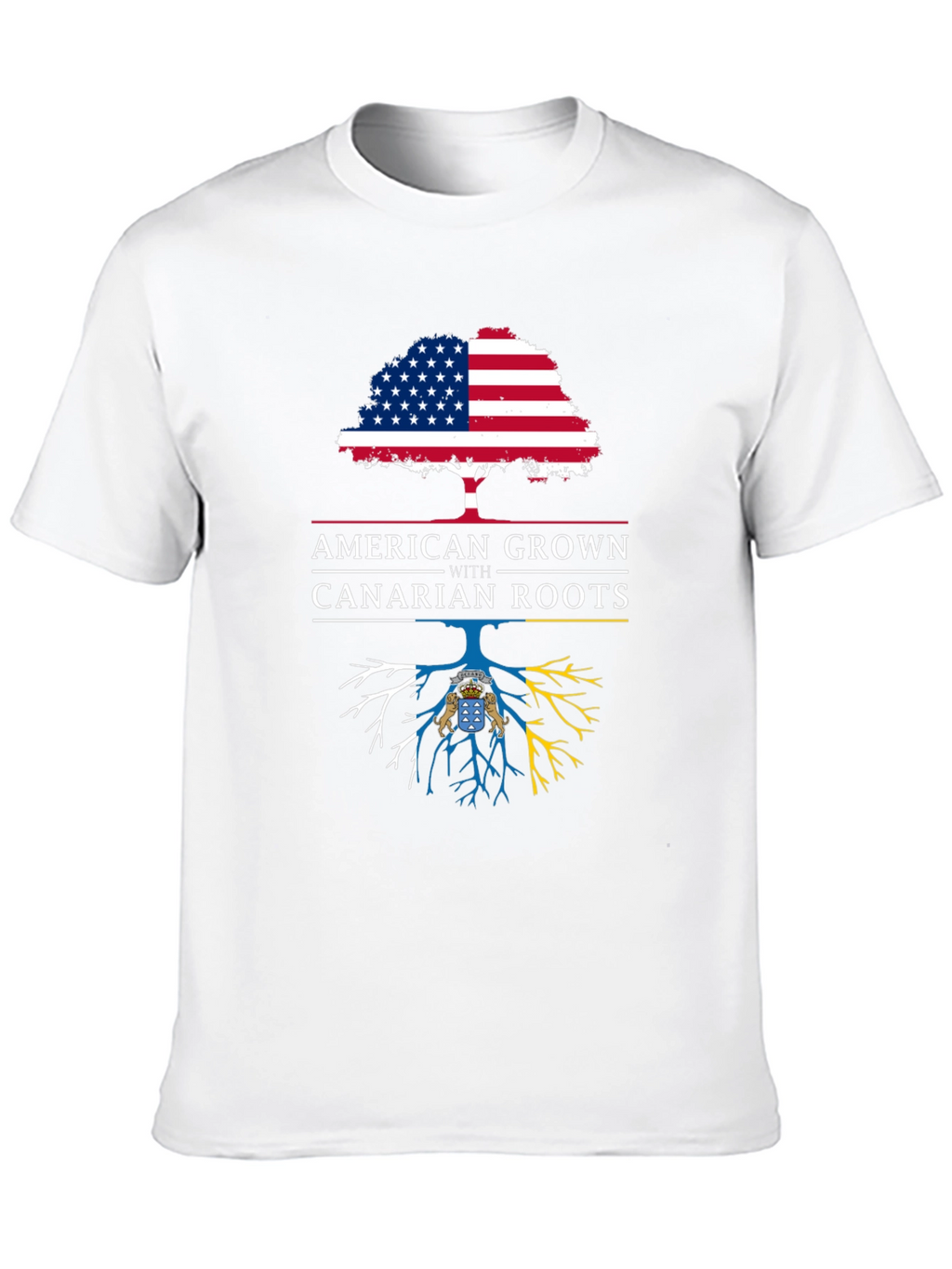 American Grown with Canarian Roots Graphic Tee