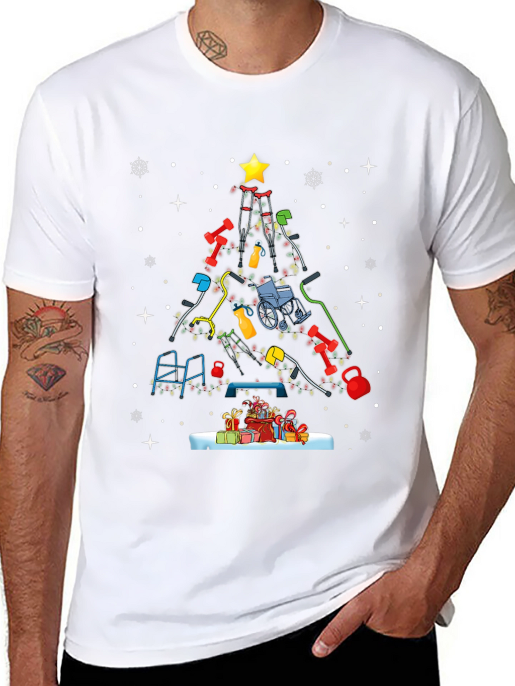 PT Christmas Tree T-Shirt - Physical Therapy Holiday Tee