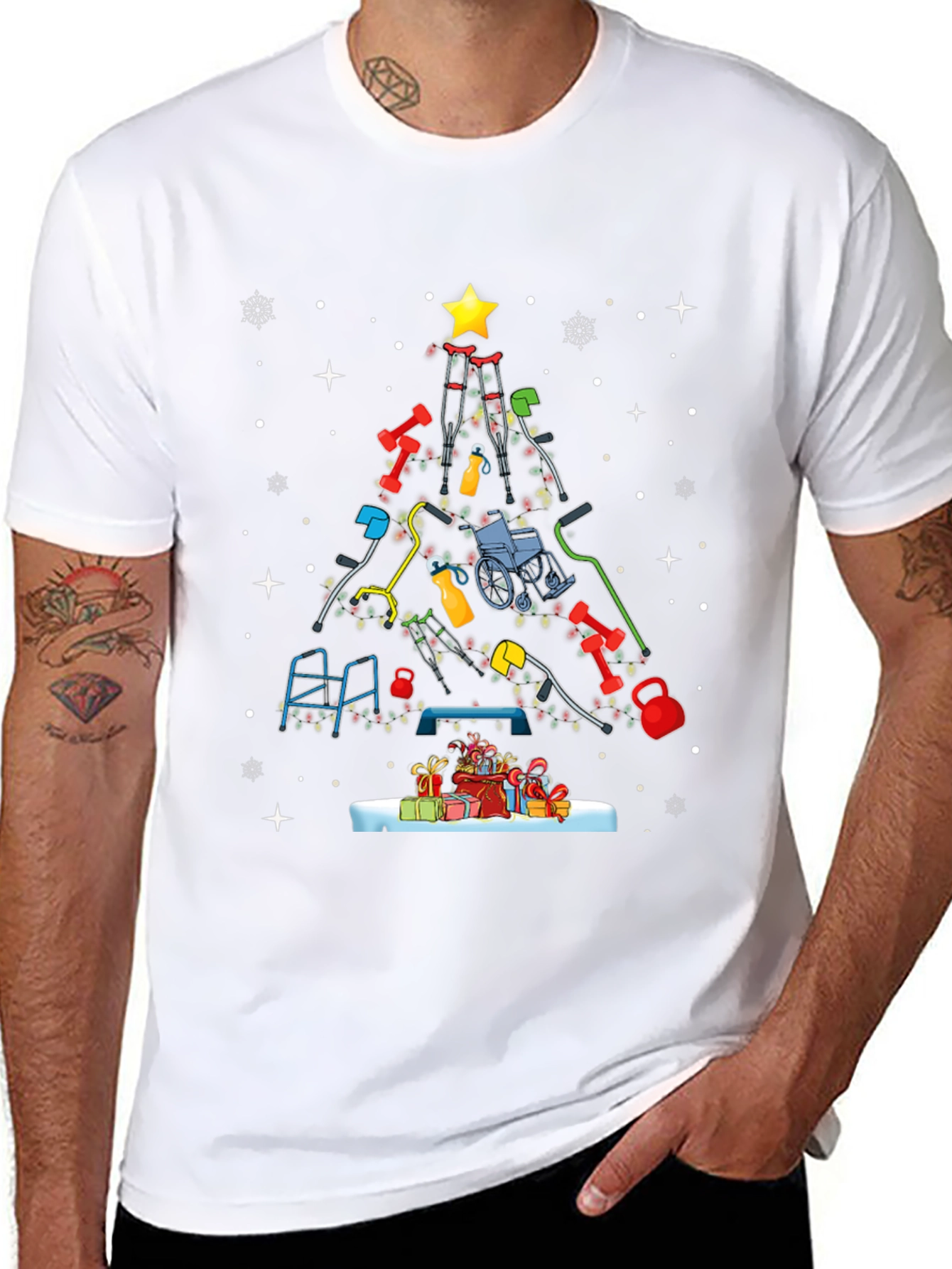 PT Christmas Tree T-Shirt - Physical Therapy Holiday Tee