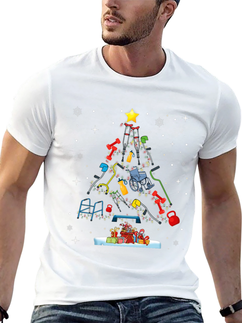 PT Christmas Tree T-Shirt - Physical Therapy Holiday Tee