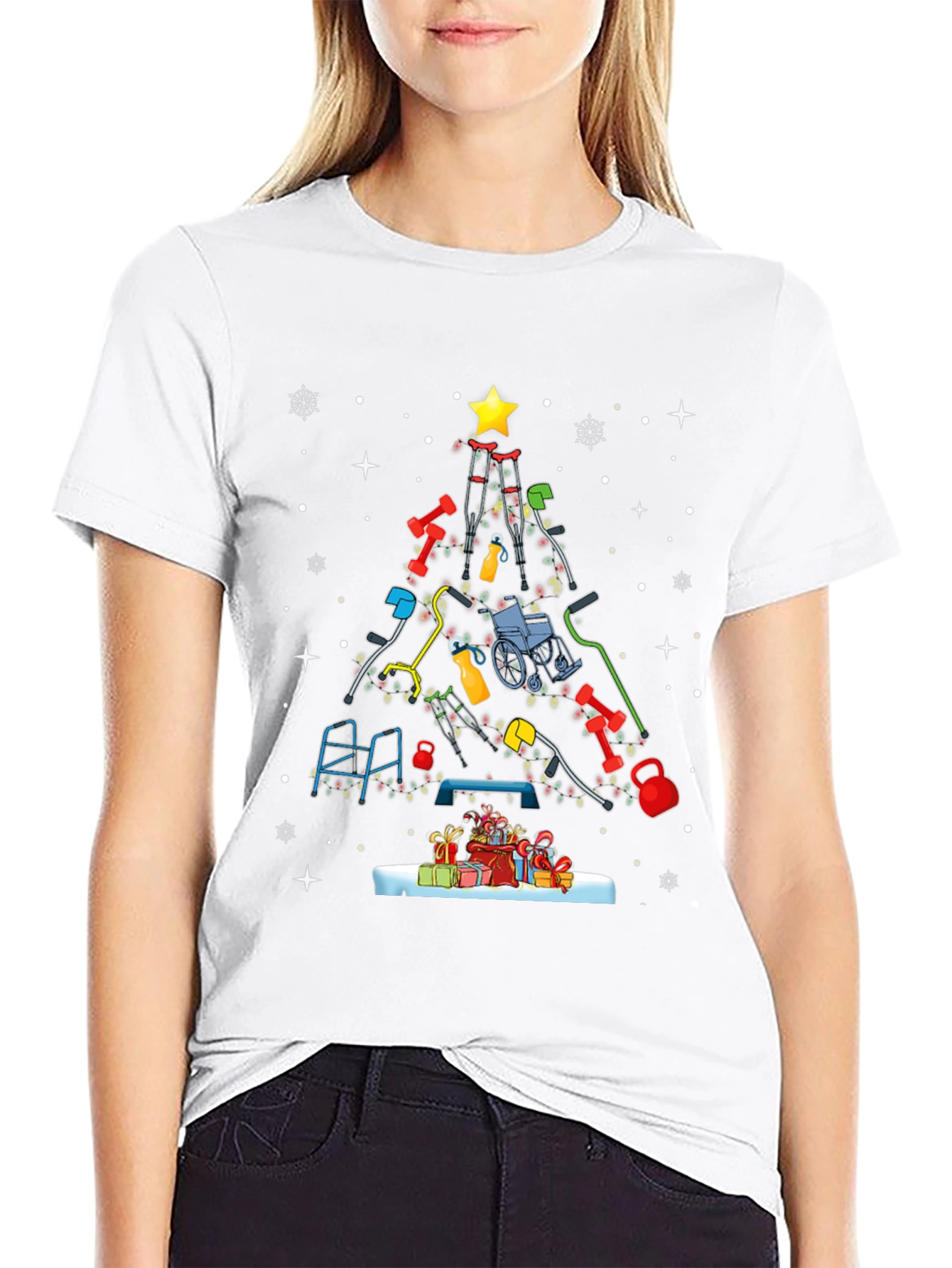 PT Christmas Tree T-Shirt - Physical Therapy Holiday Tee