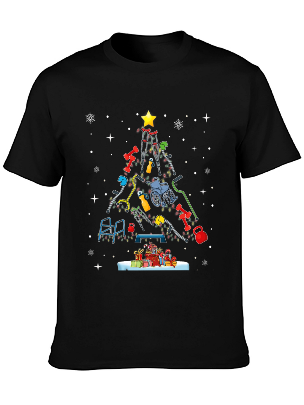 PT Christmas Tree T-Shirt - Physical Therapy Holiday Tee