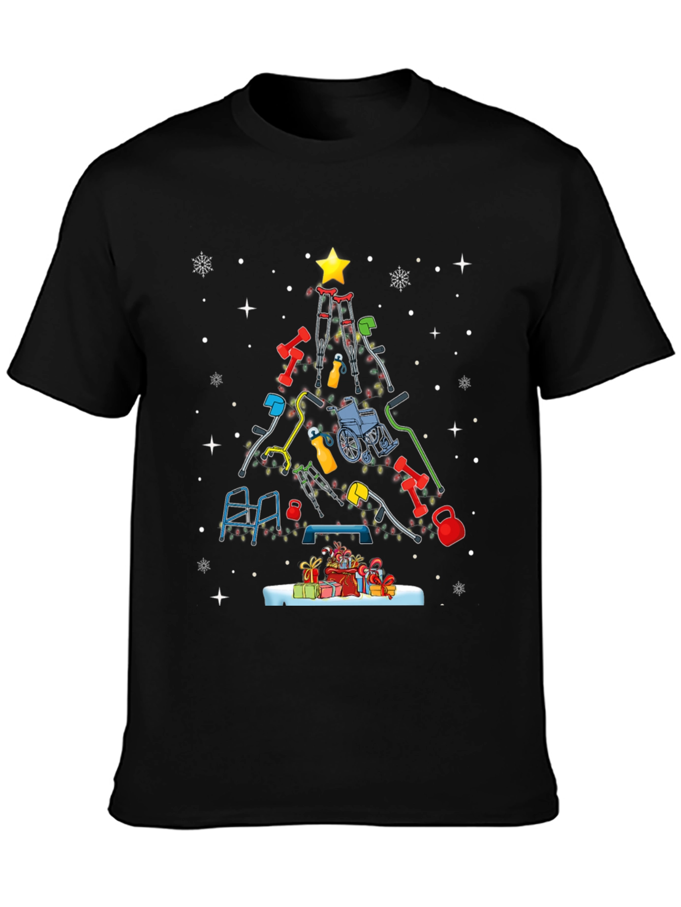 PT Christmas Tree T-Shirt - Physical Therapy Holiday Tee