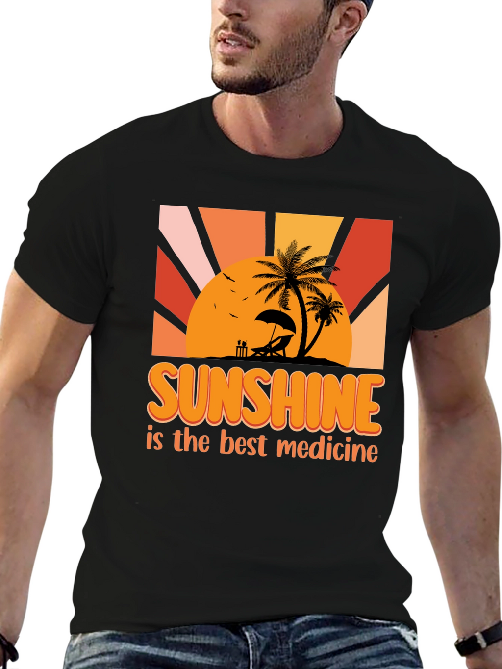 Sunshine is the Best Medicine Graphic T-Shirt