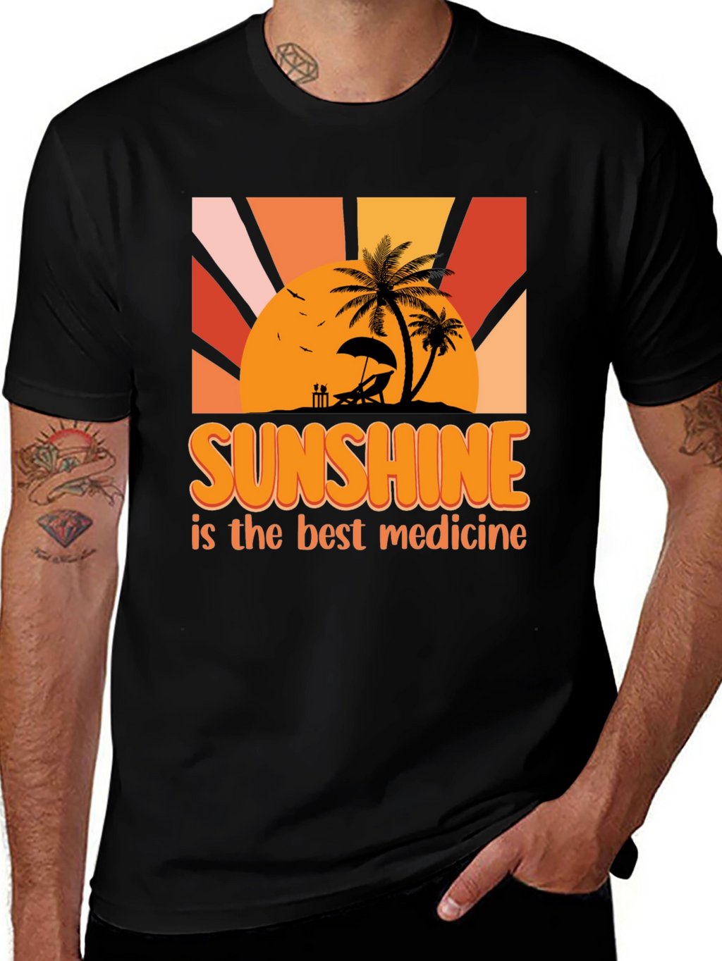 Sunshine is the Best Medicine Graphic T-Shirt