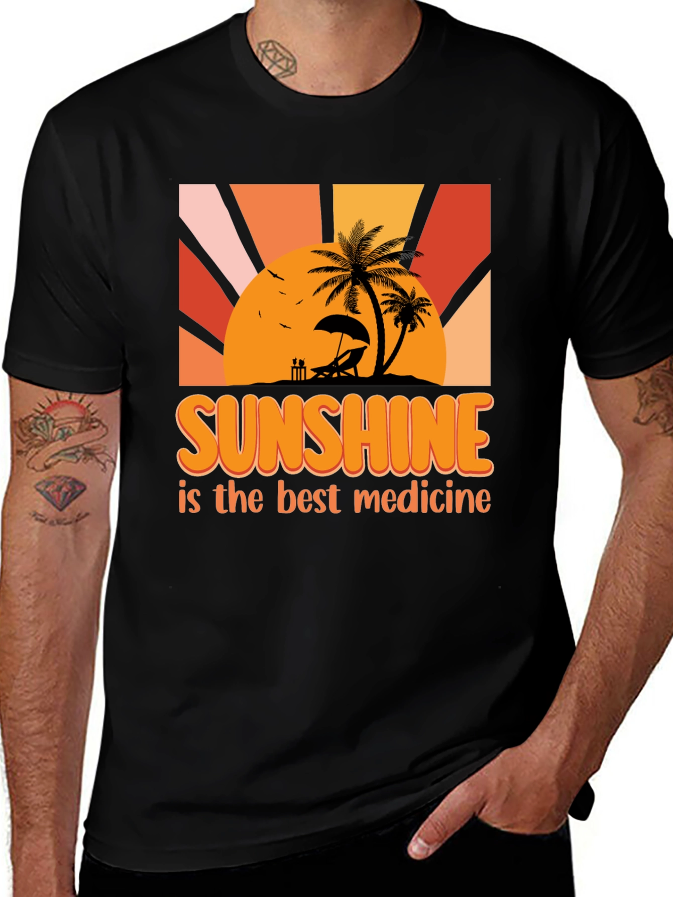Sunshine is the Best Medicine Graphic T-Shirt