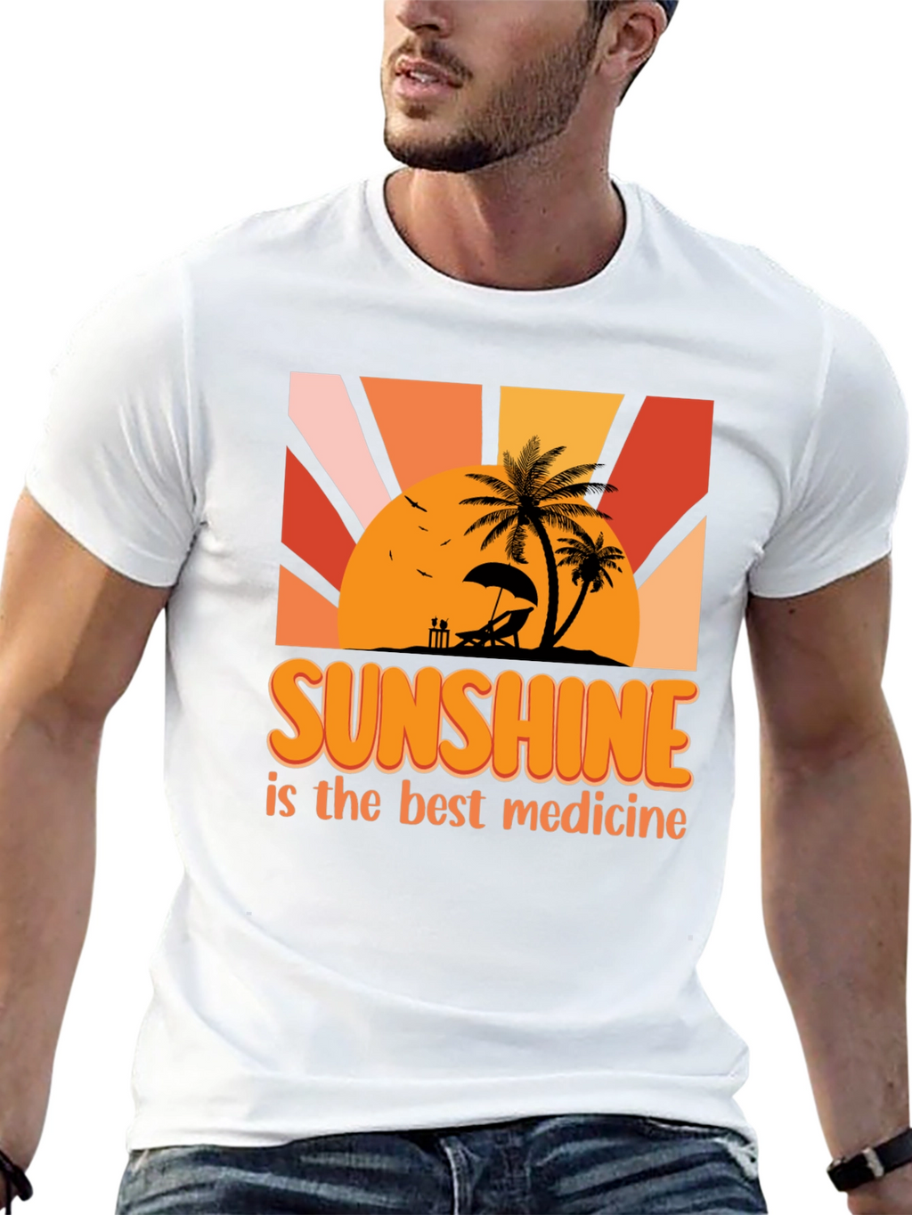 Sunshine is the Best Medicine Graphic T-Shirt