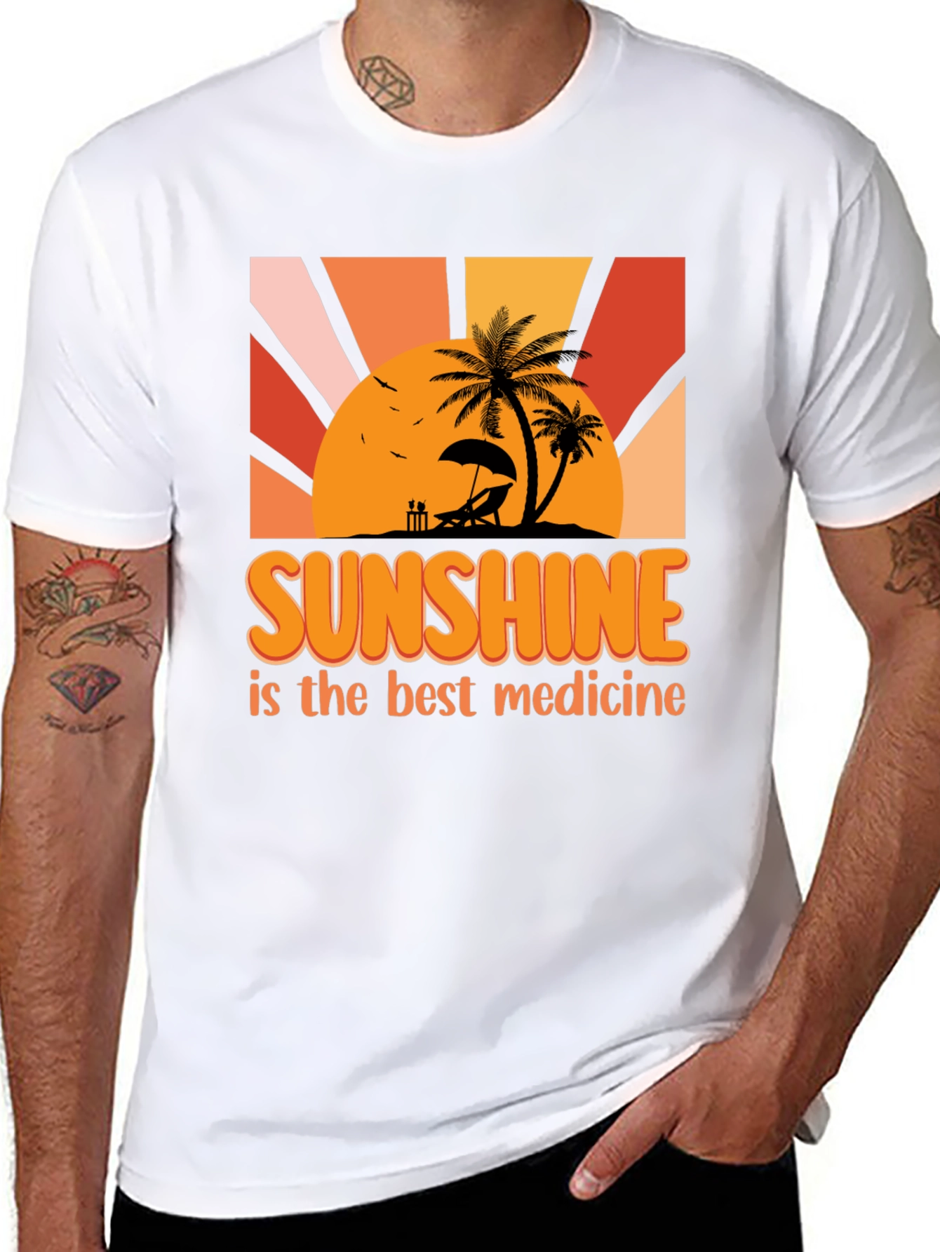 Sunshine is the Best Medicine Graphic T-Shirt