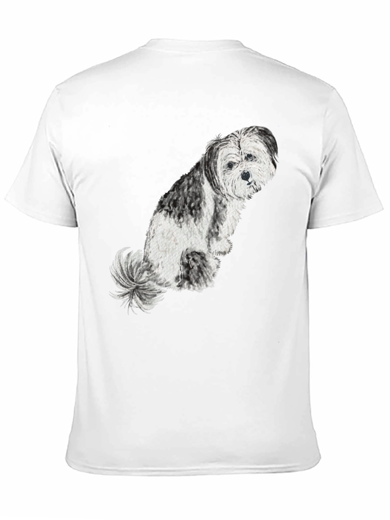 Dog Graphic Tee - Black Casual T-Shirt
