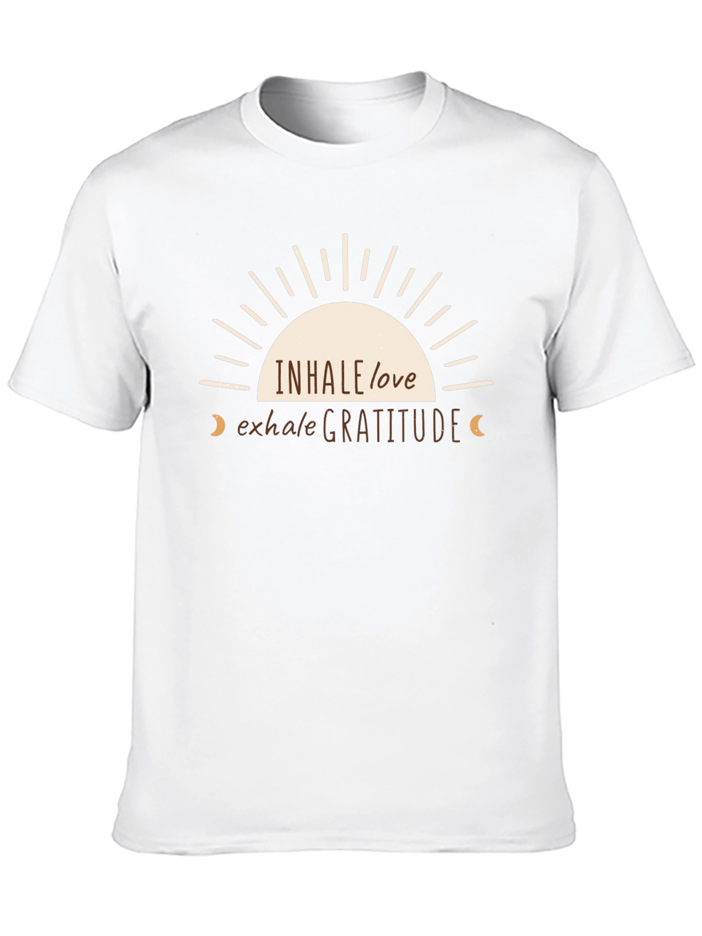 Inhale Love Exhale Gratitude Black T-Shirt