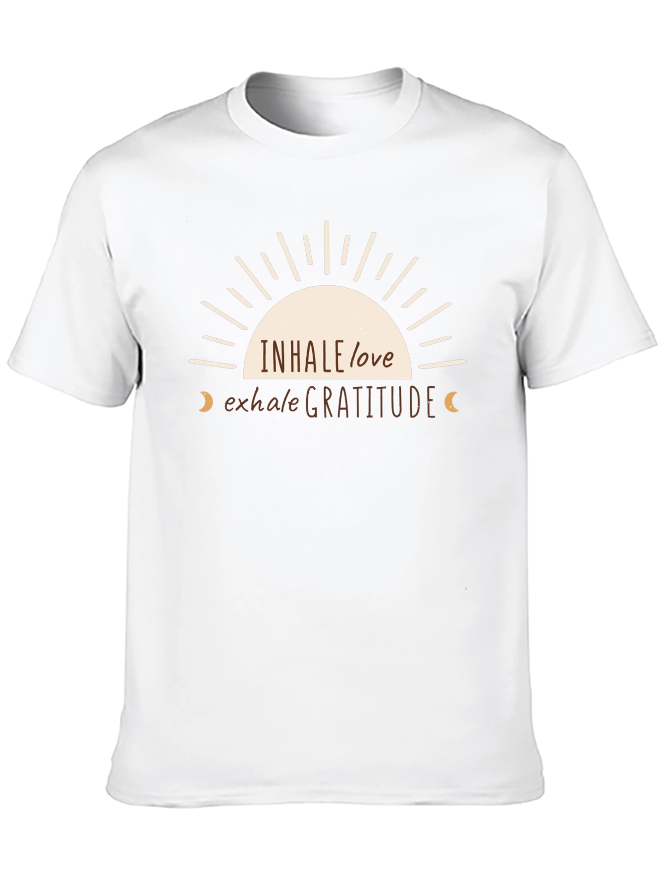 Inhale Love Exhale Gratitude Black T-Shirt