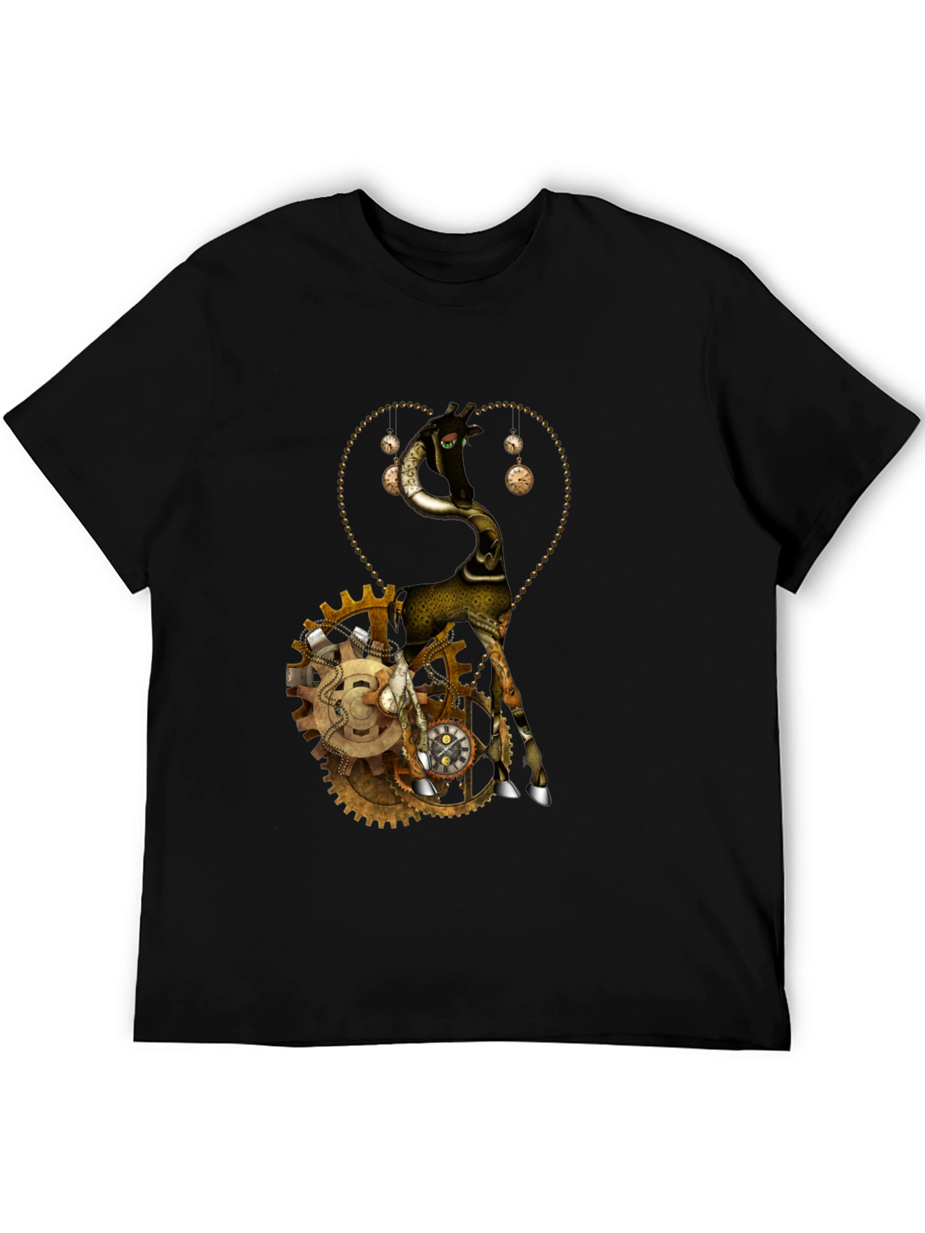 Steampunk Giraffe Graphic T-Shirt