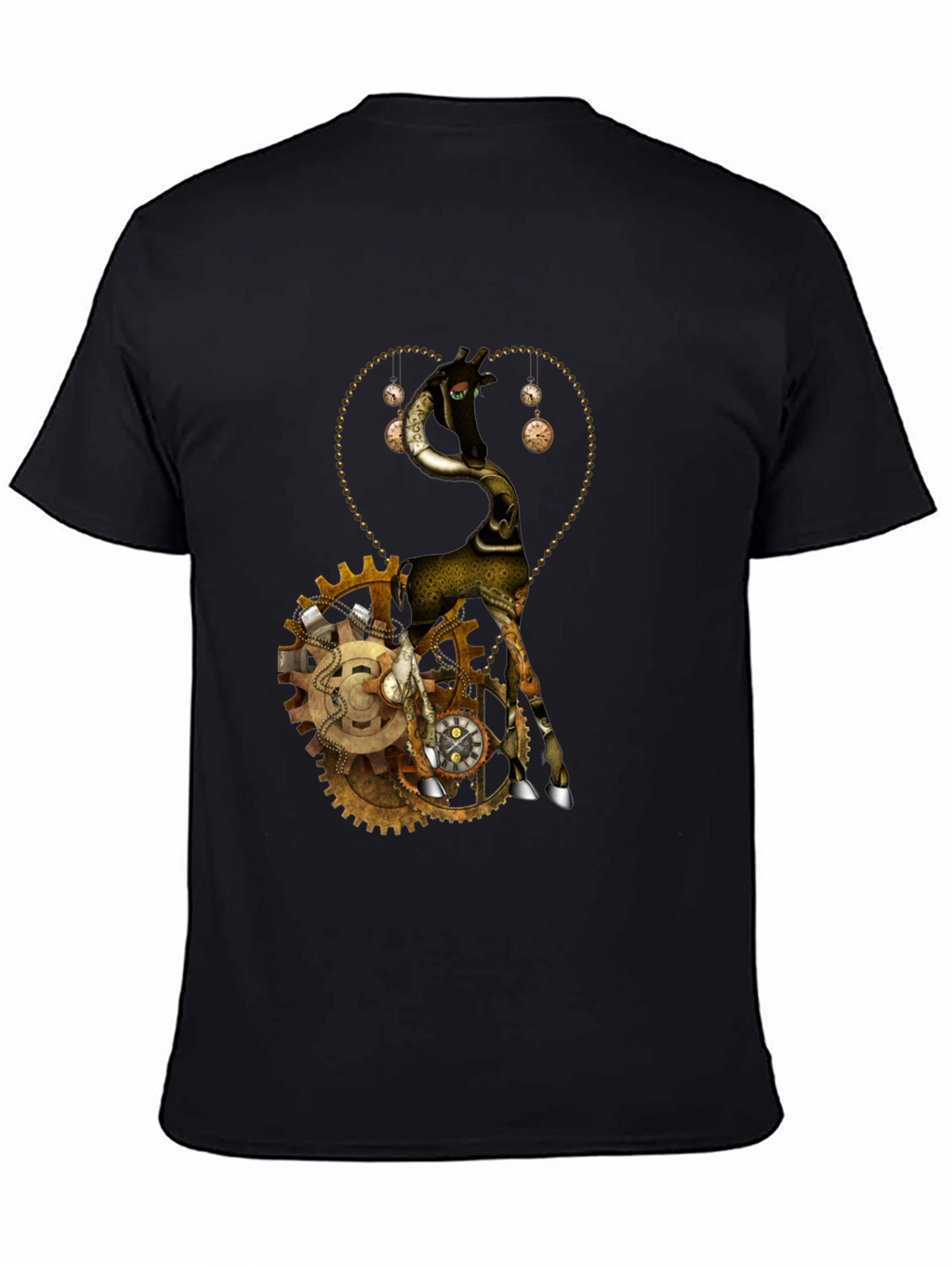 Steampunk Giraffe Graphic T-Shirt