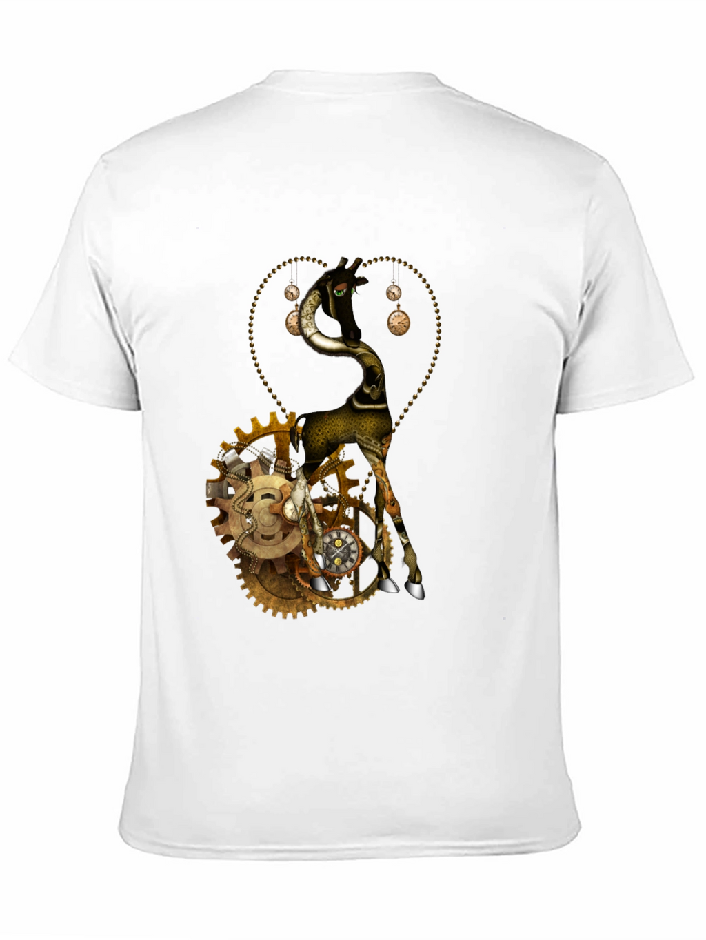 Steampunk Giraffe Graphic T-Shirt