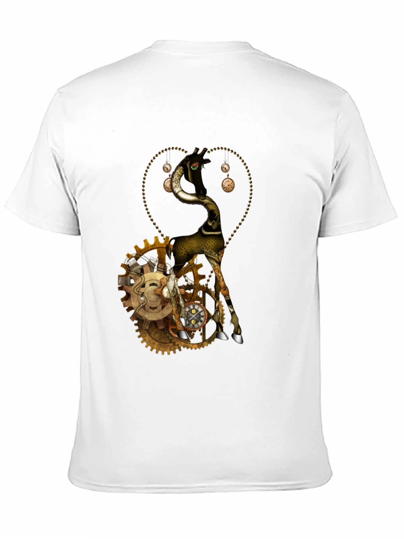 Steampunk Giraffe Graphic T-Shirt