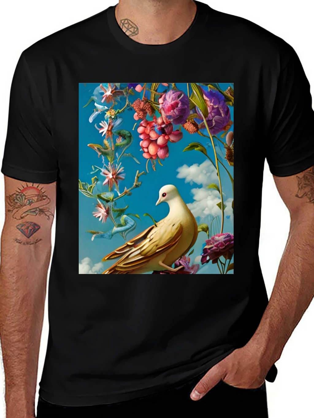 Floral Bird T-Shirt