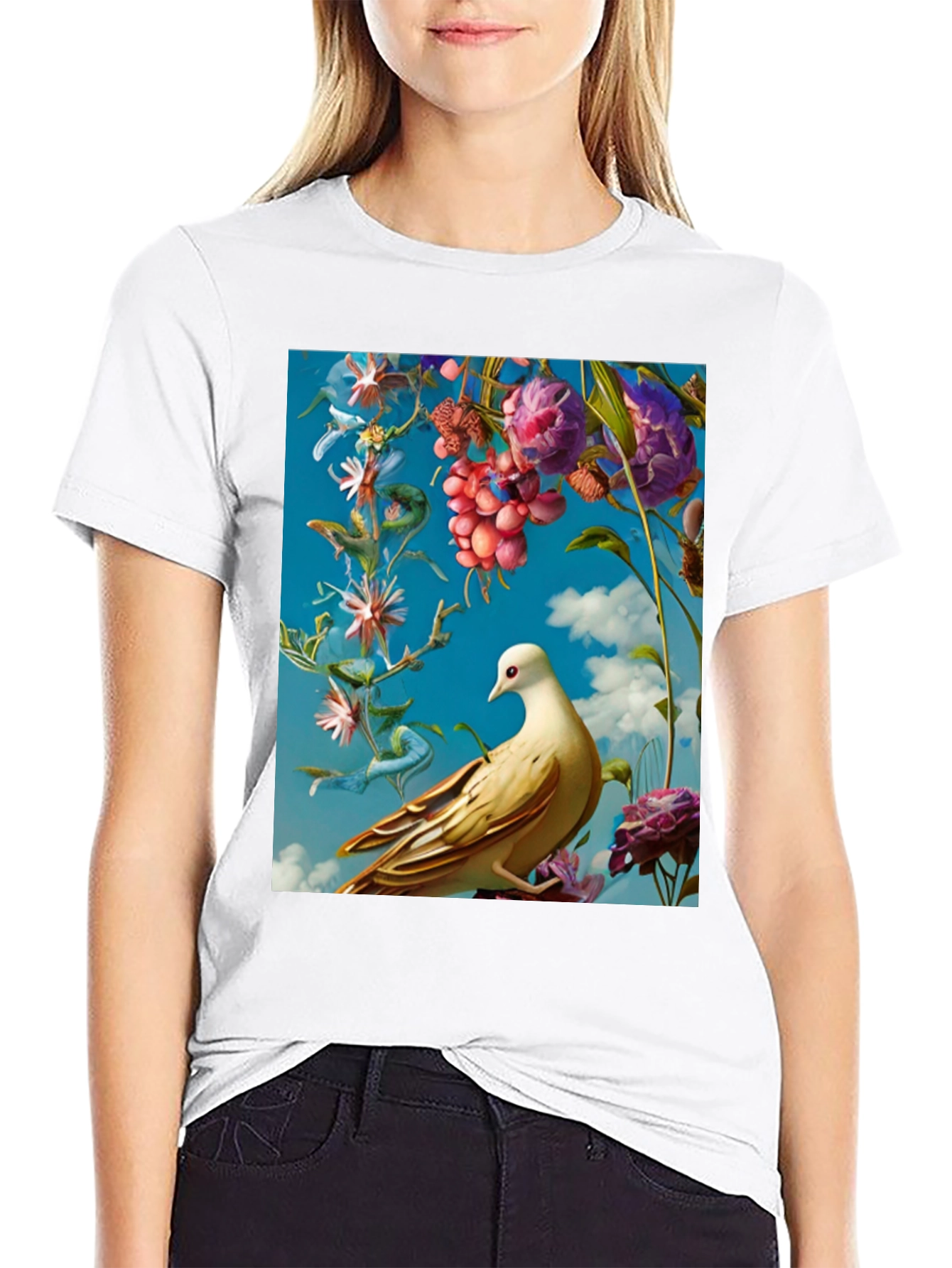 Floral Bird T-Shirt