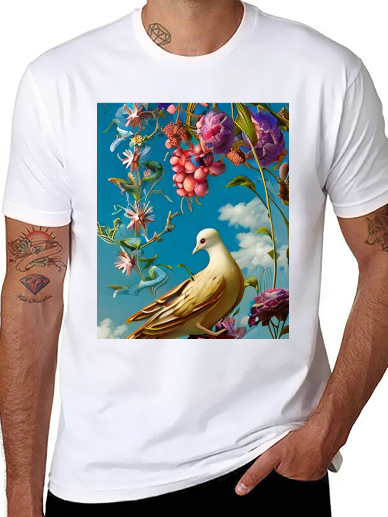 Floral Bird T-Shirt