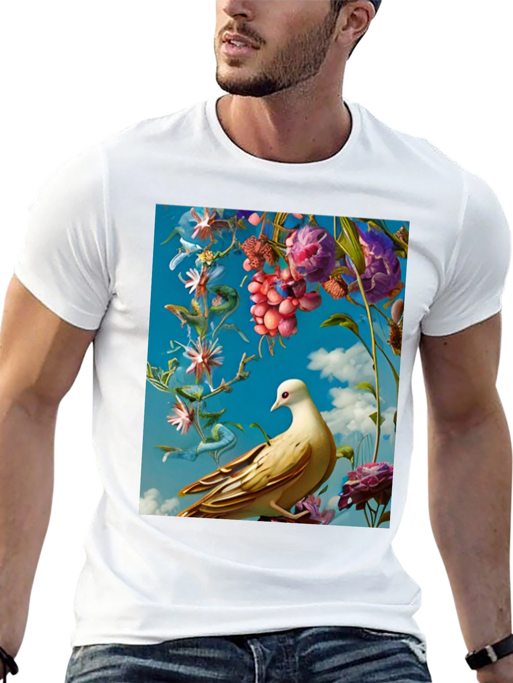 Floral Bird T-Shirt