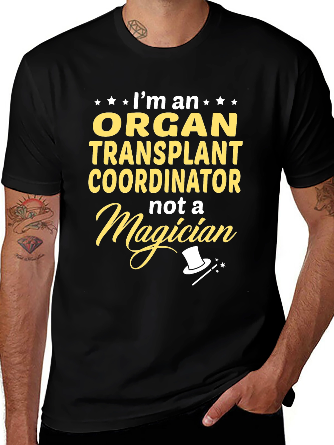 Organ Transplant Coordinator T-Shirt - Funny Magician Tee
