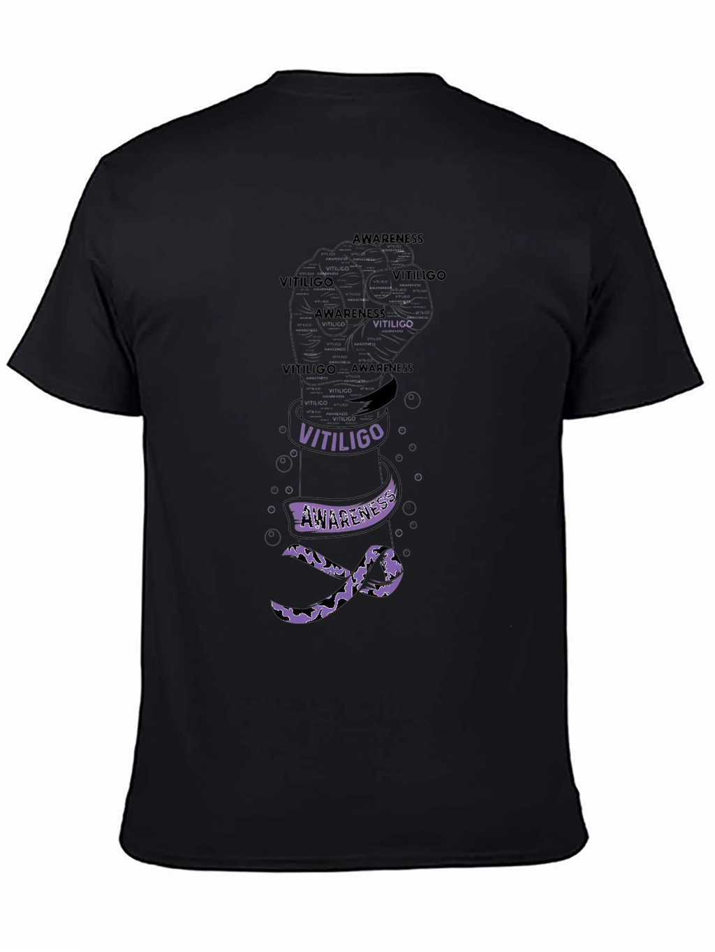 Vitiligo Awareness Fist T-Shirt