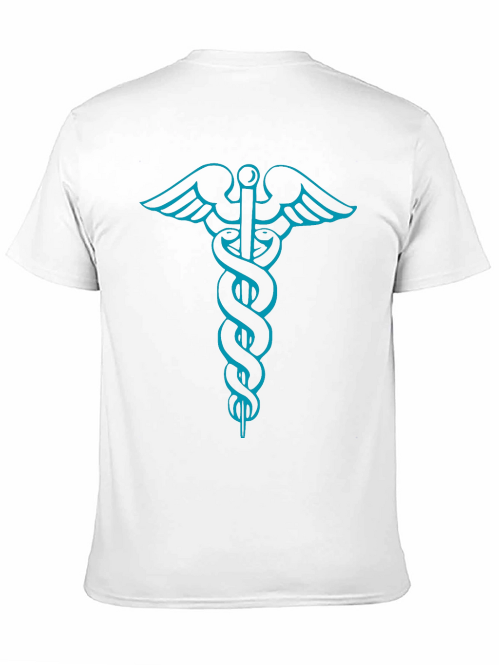 Medical Caduceus Graphic Tee - Stylish Black T-Shirt