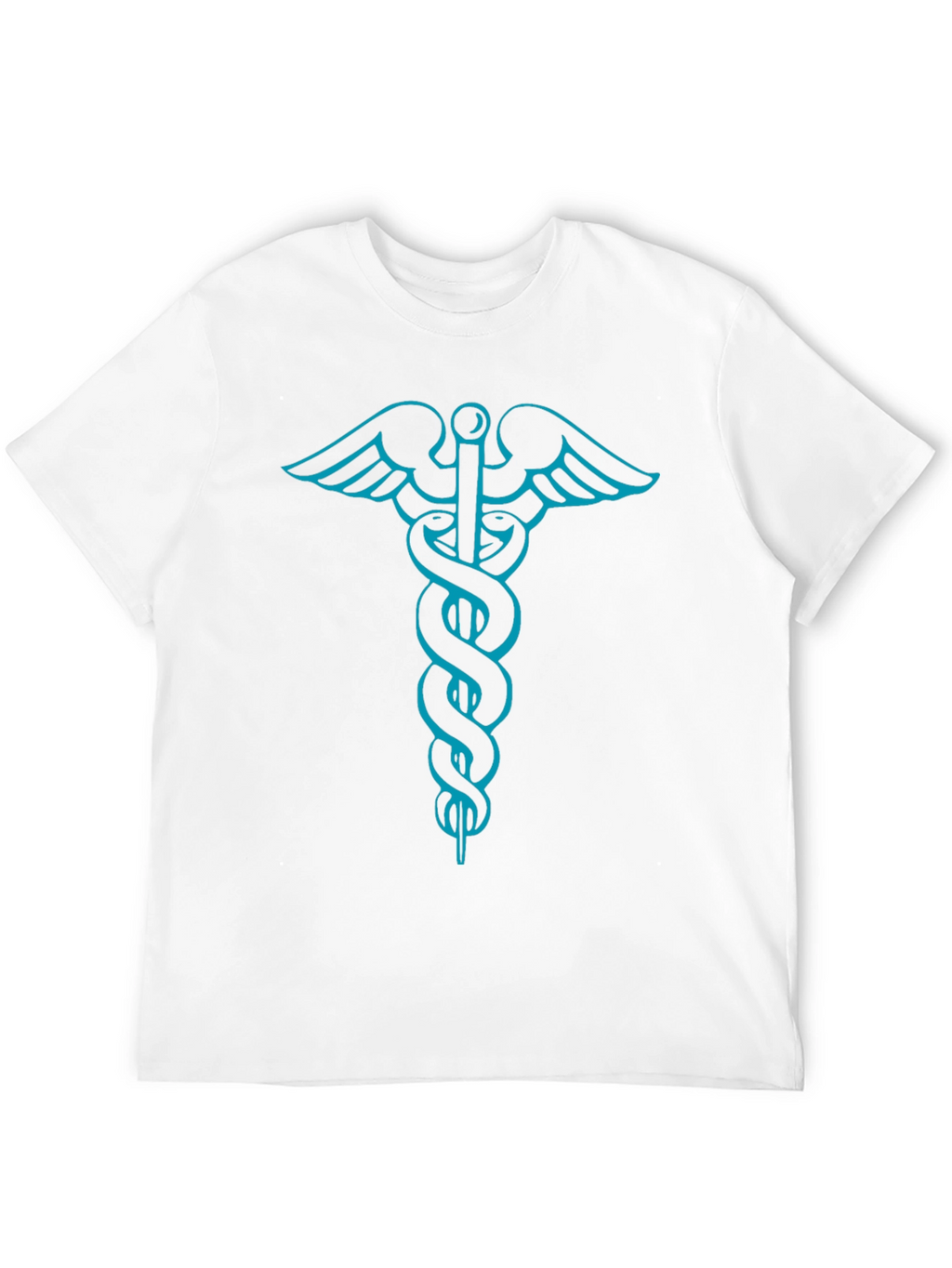 Medical Caduceus Graphic Tee - Stylish Black T-Shirt