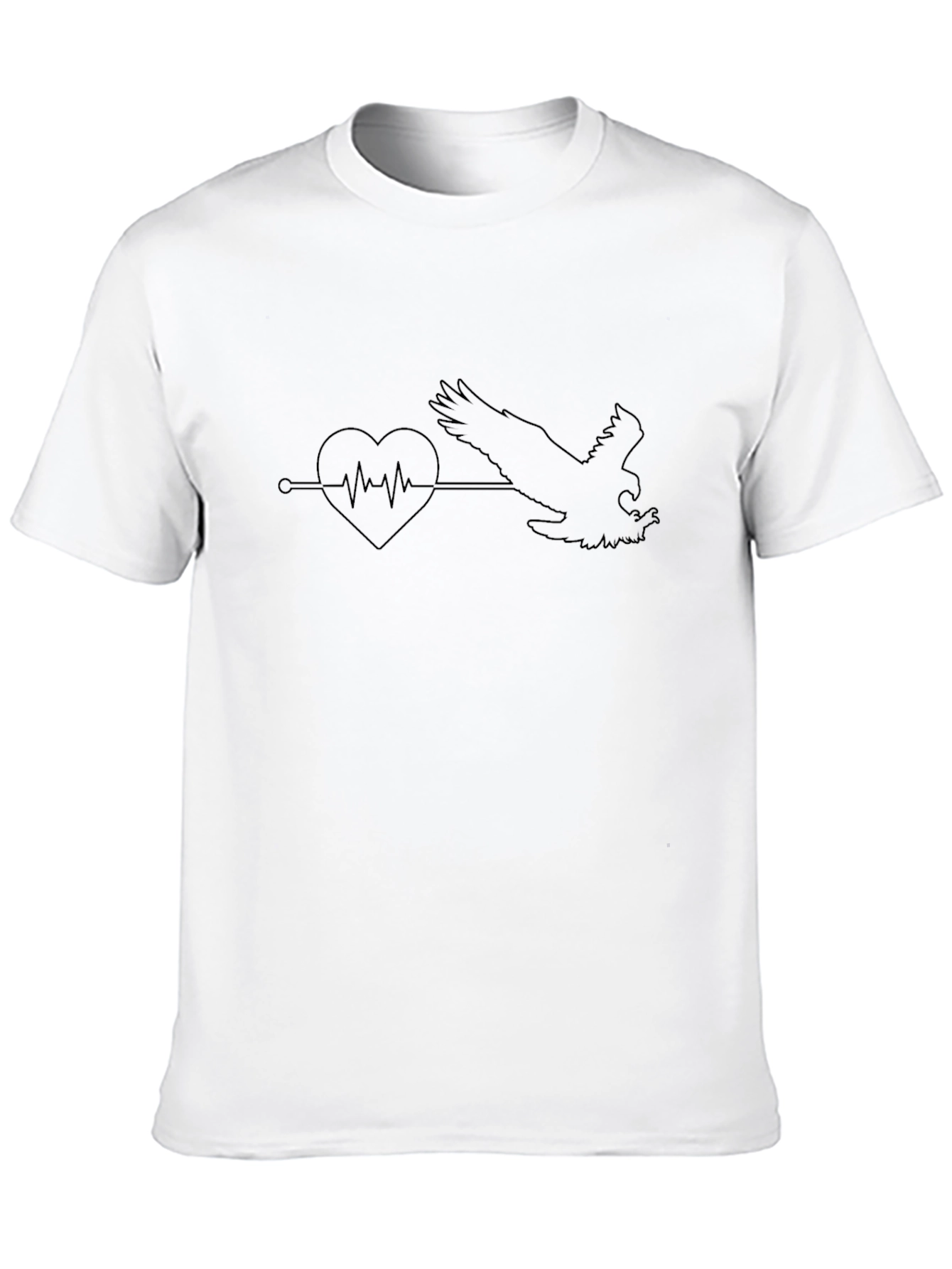 Eagle Heartbeat Black T-Shirt