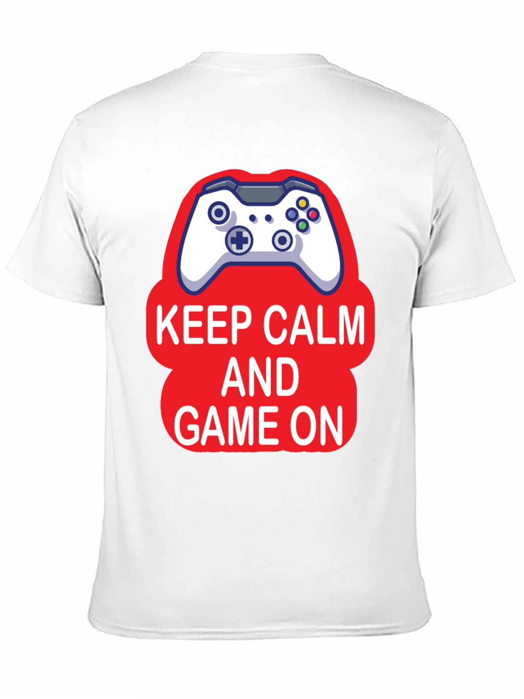 Keep Calm and Game On Black T-Shirt