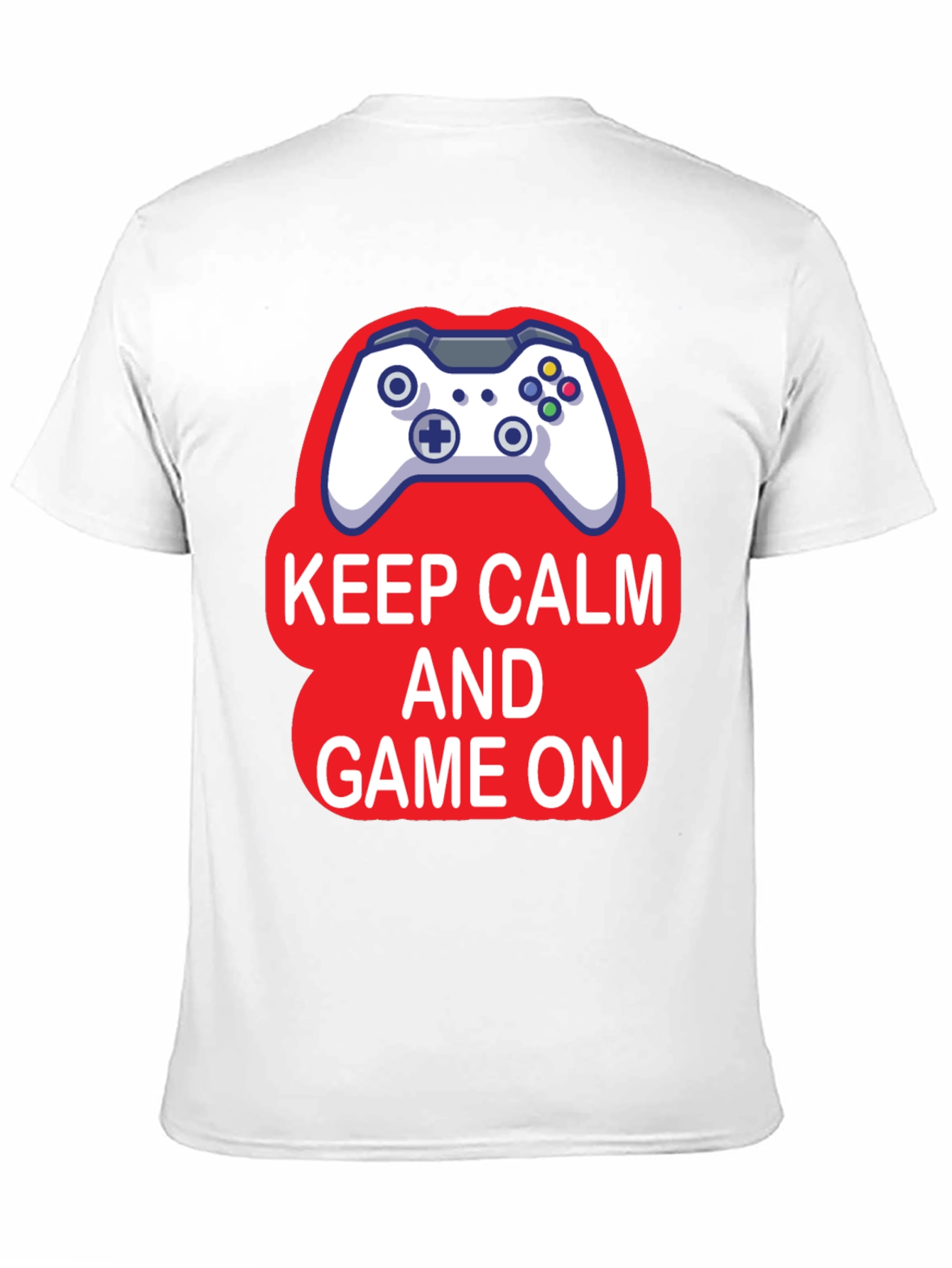 Keep Calm and Game On Black T-Shirt