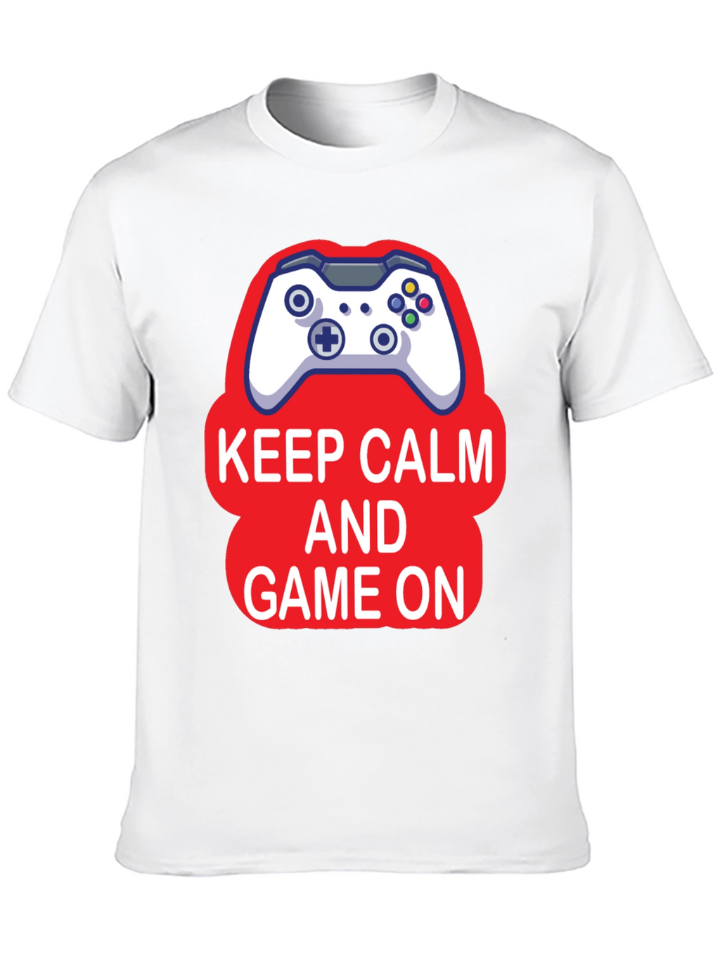 Keep Calm and Game On Black T-Shirt