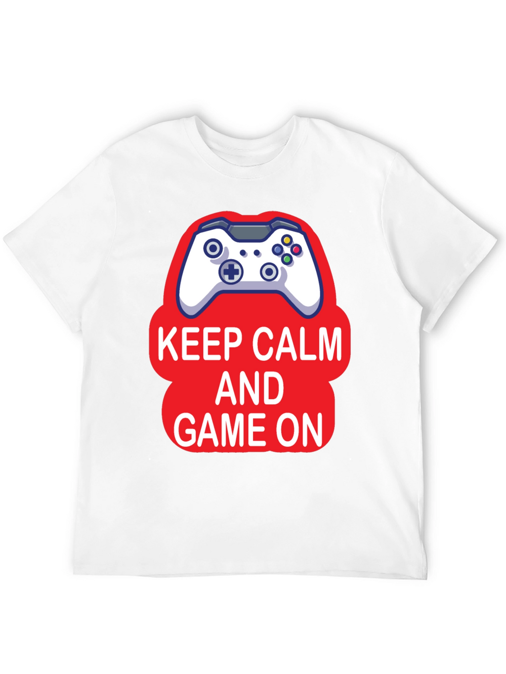 Keep Calm and Game On Black T-Shirt