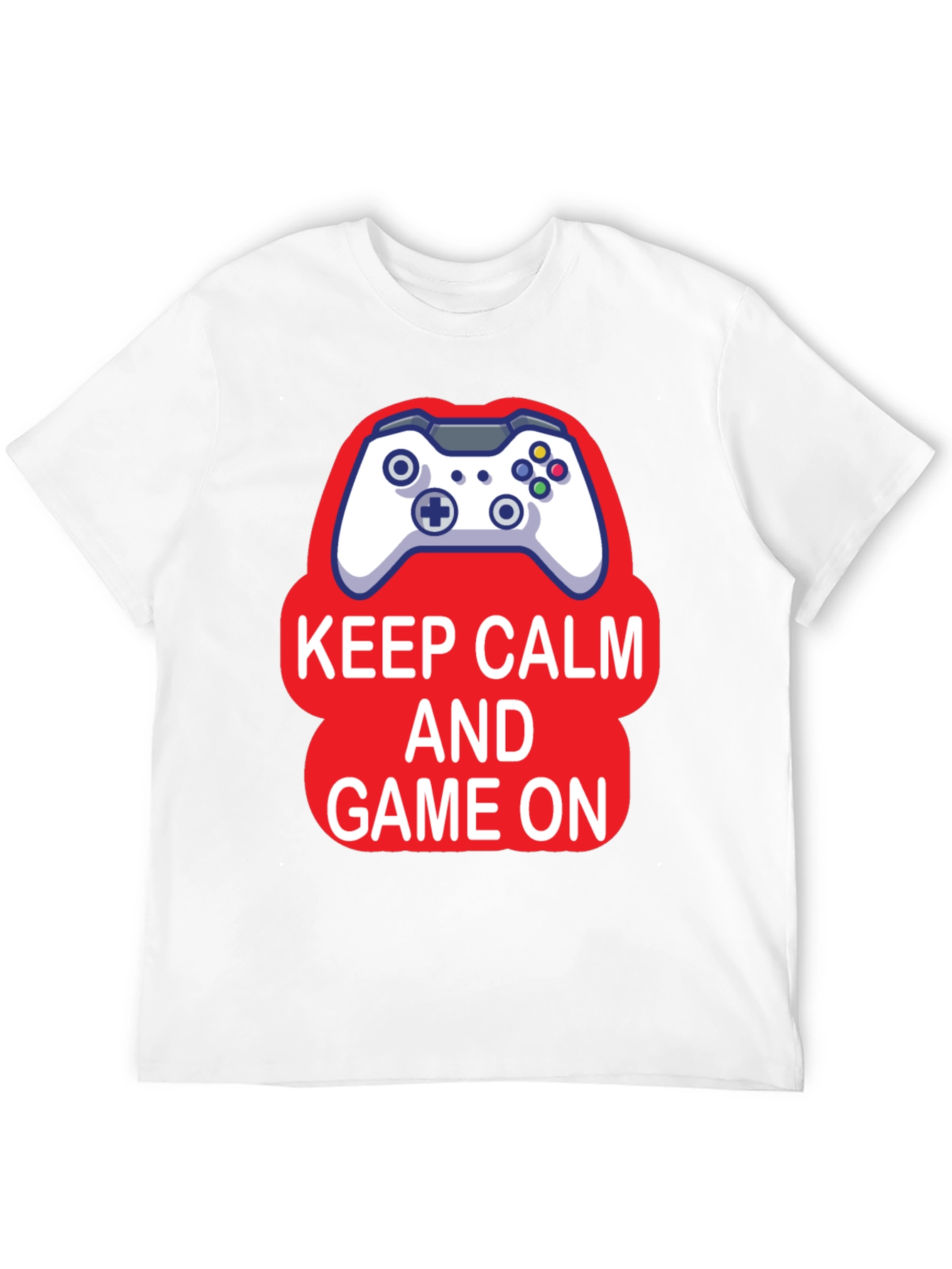 Keep Calm and Game On Black T-Shirt
