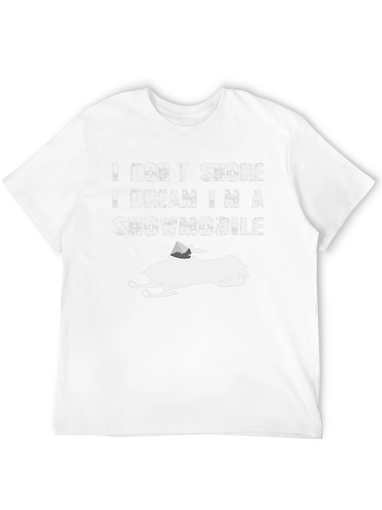 I Dream Im a Snowmobile Black Tee