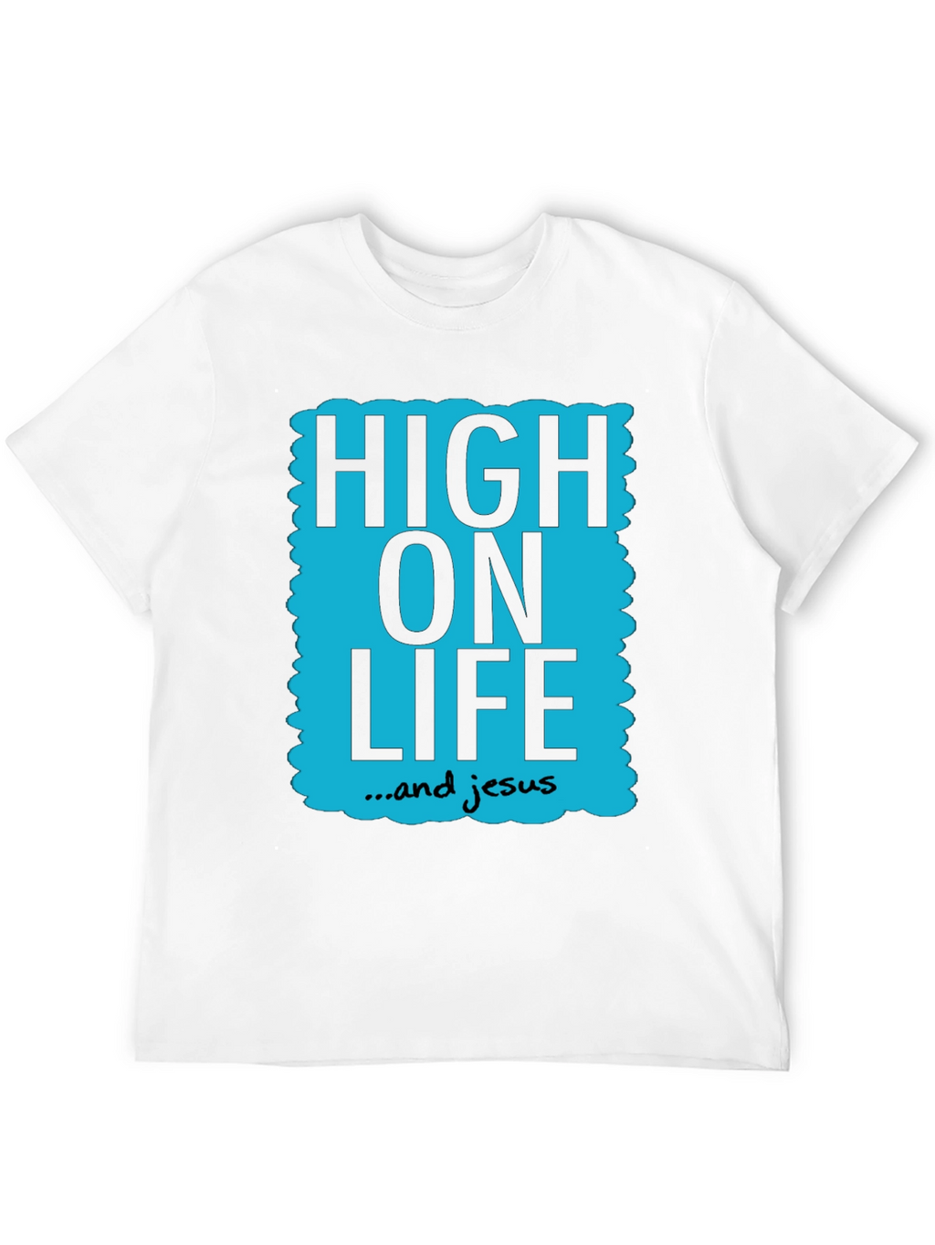High On Life & Jesus Graphic Tee - Black