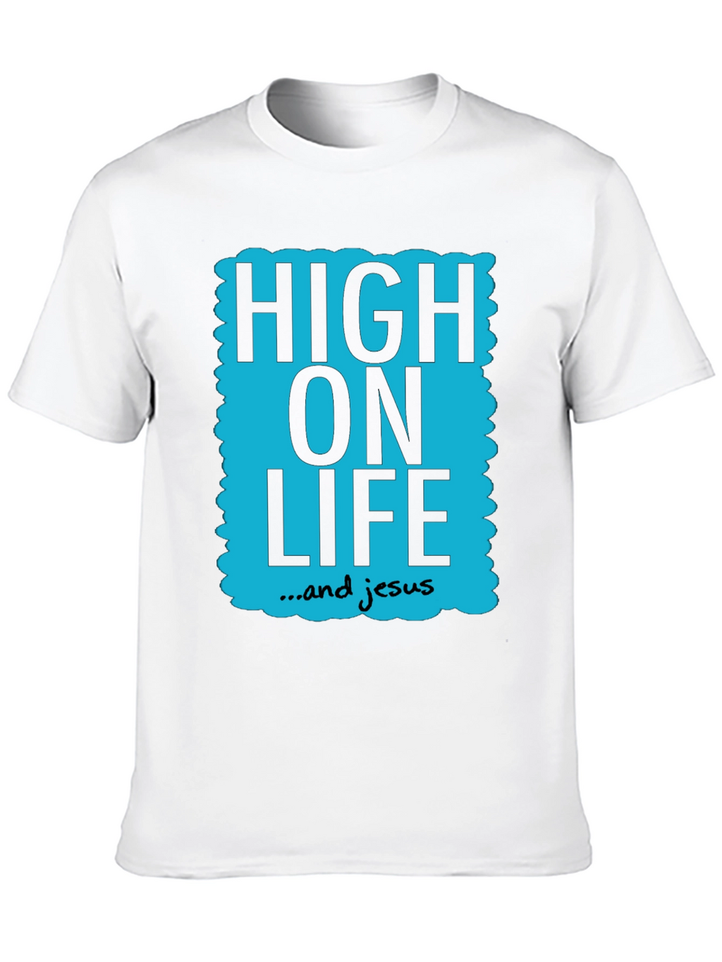 High On Life & Jesus Graphic Tee - Black