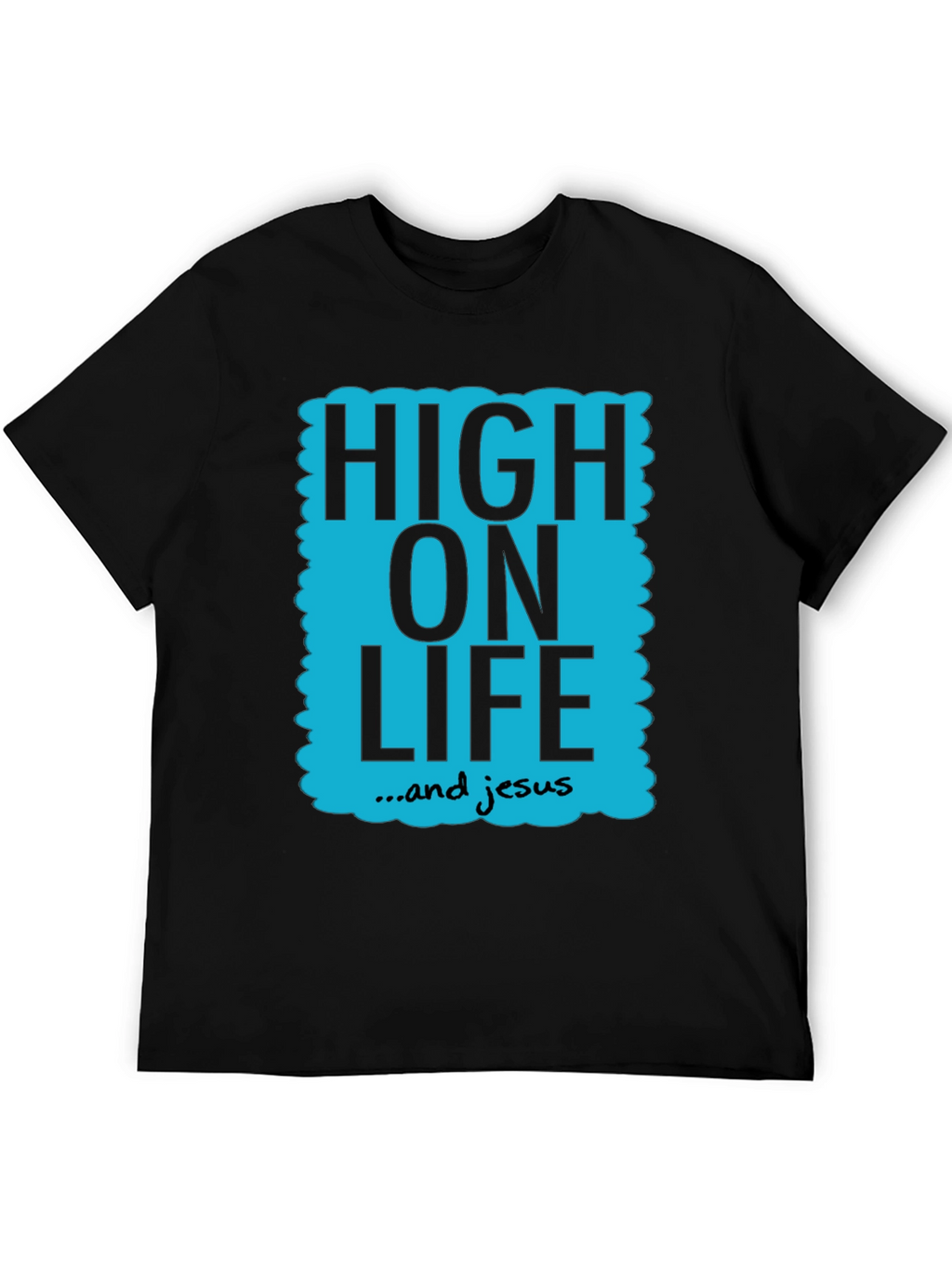 High On Life & Jesus Graphic Tee - Black