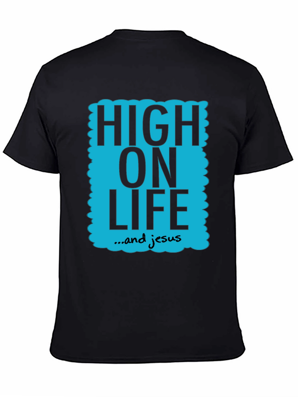 High On Life & Jesus Graphic Tee - Black