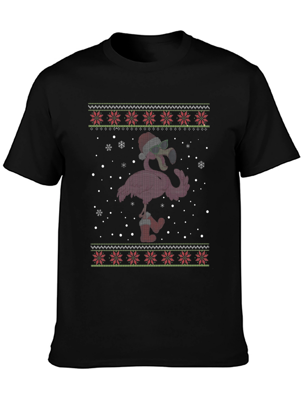 Flamingo Ugly Christmas Sweater T-Shirt