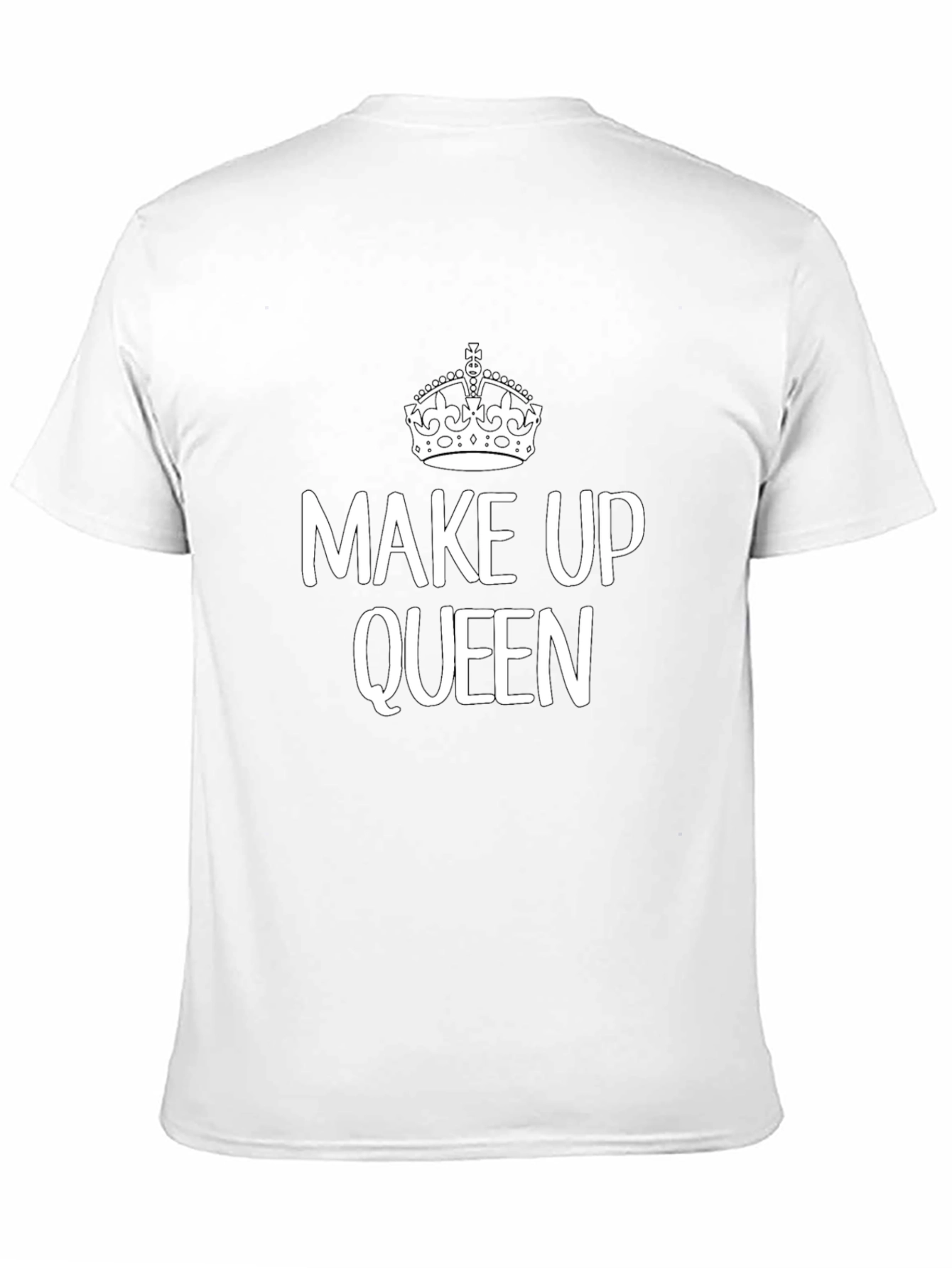 Makeup Queen Graphic Tee - Black Cotton Blend