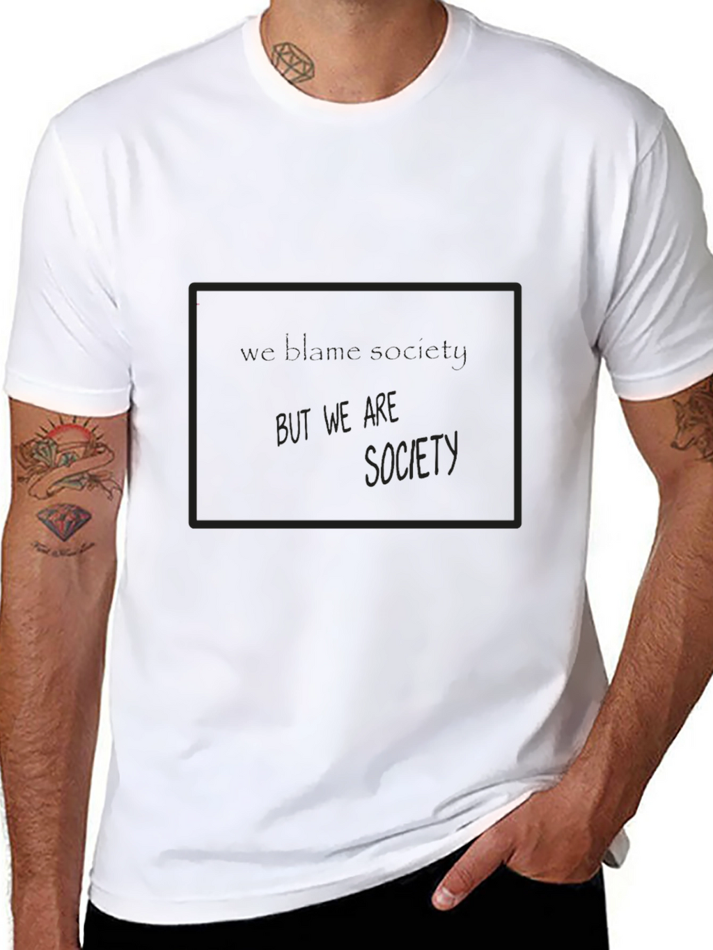 Edgy But We Are Society Graphic Tee