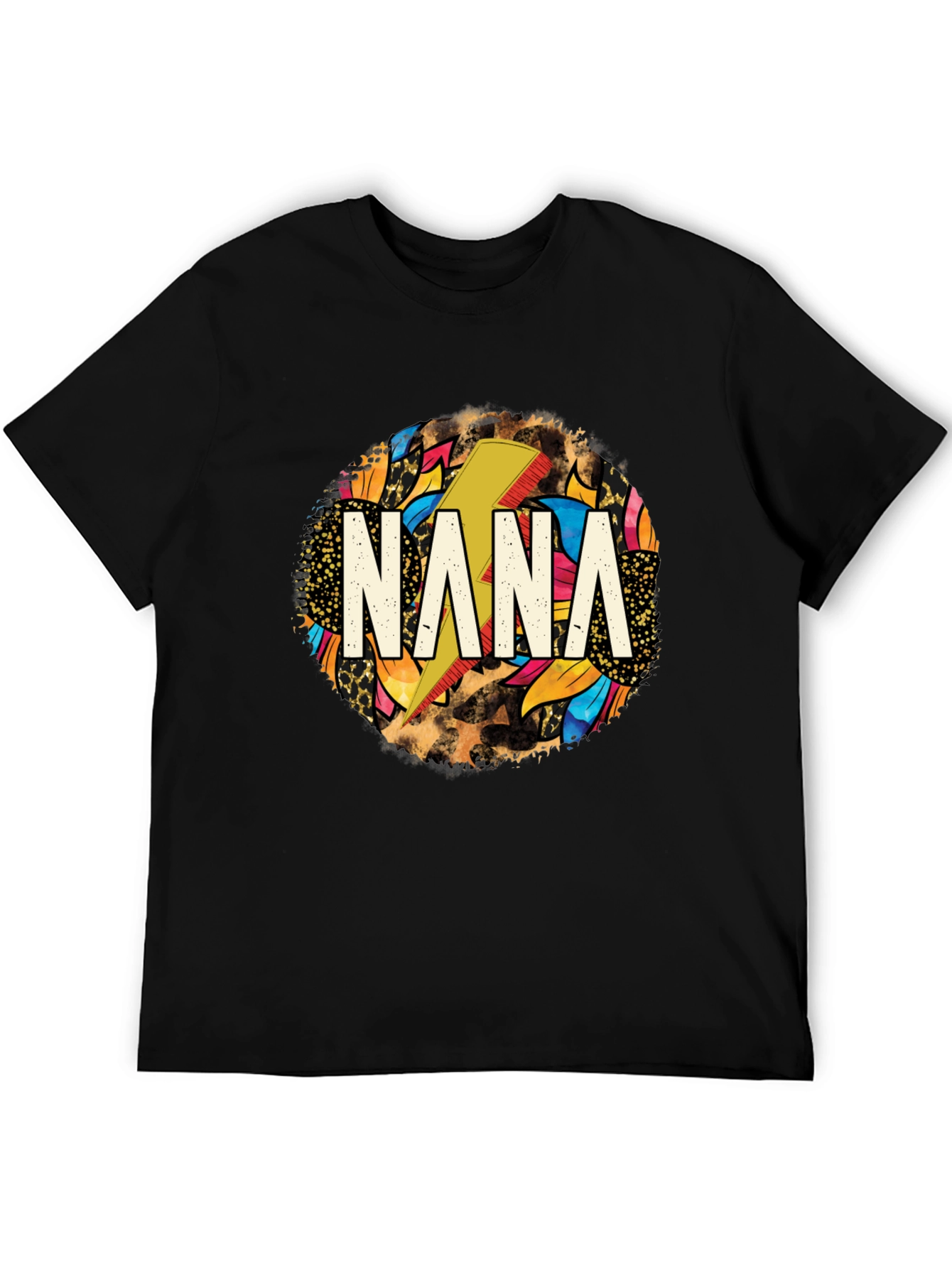 Nana Lightning Bolt Graphic Tee - Cool Gift for Grandma