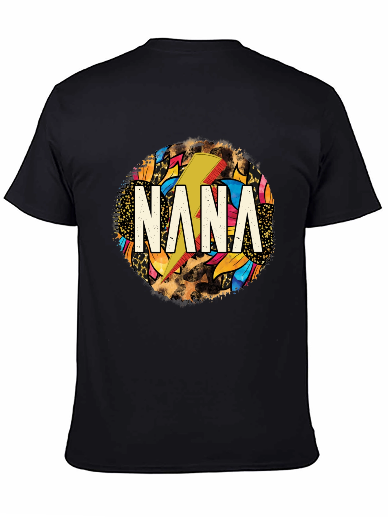 Nana Lightning Bolt Graphic Tee - Cool Gift for Grandma