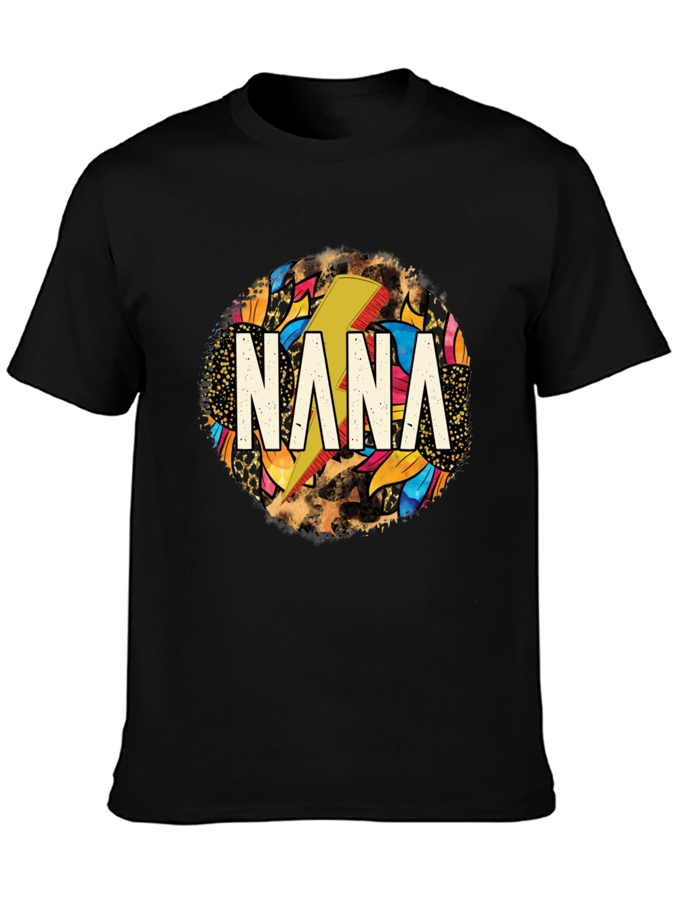 Nana Lightning Bolt Graphic Tee - Cool Gift for Grandma